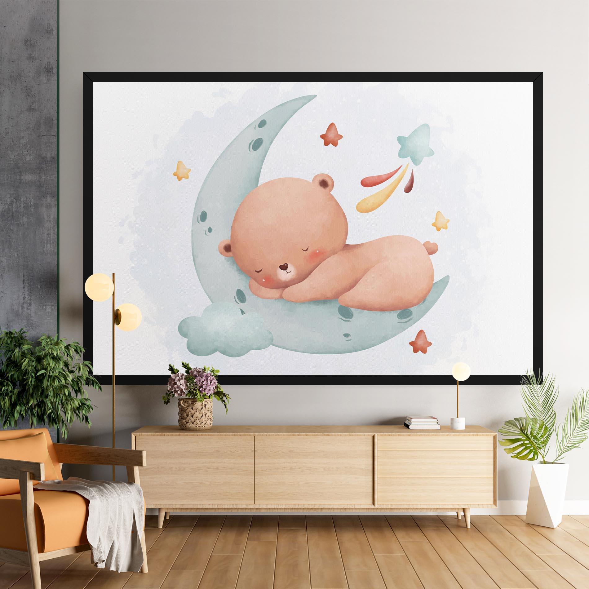 Vászonkép Blue Moon Bear mockup 9