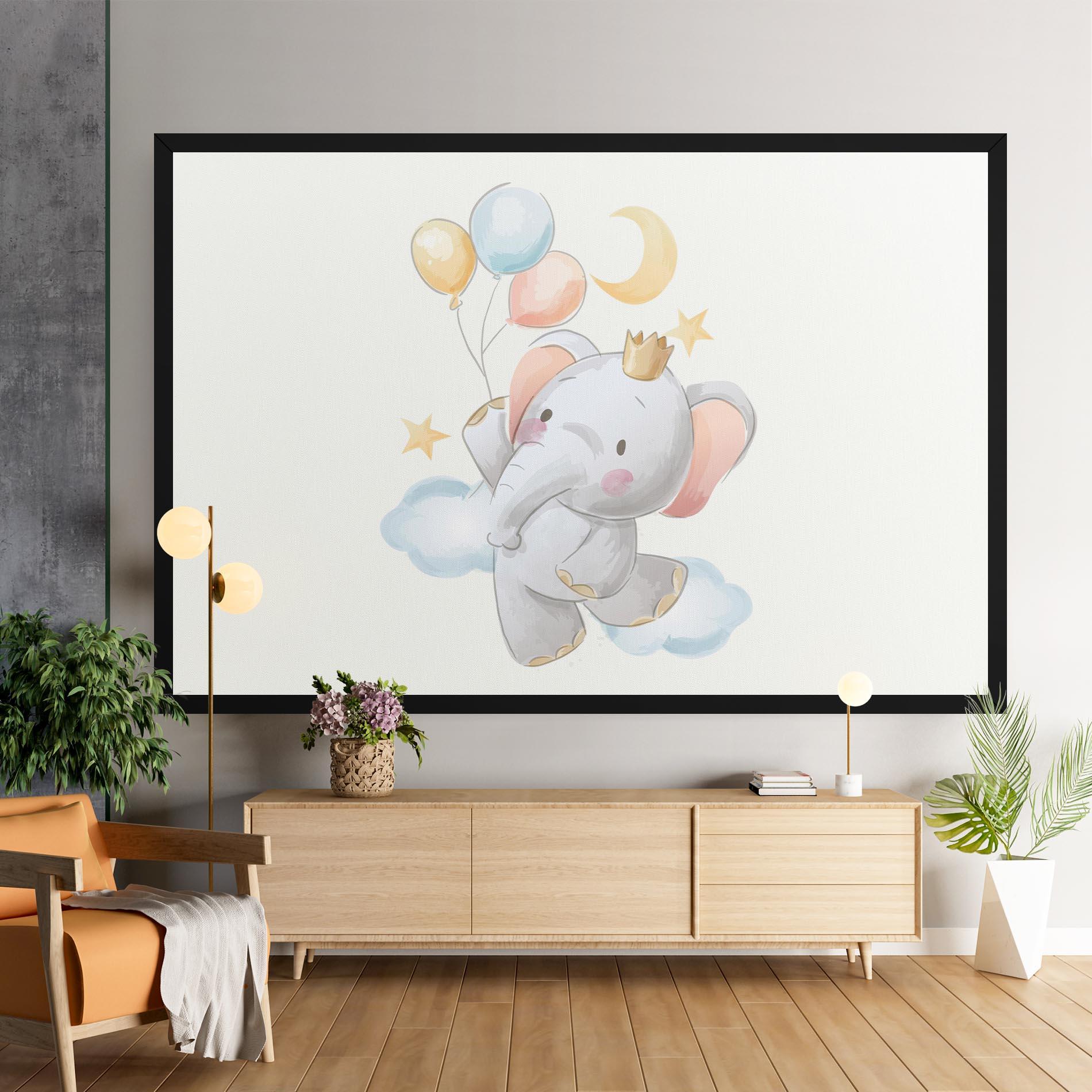 Vászonkép Elephant Flying mockup 9