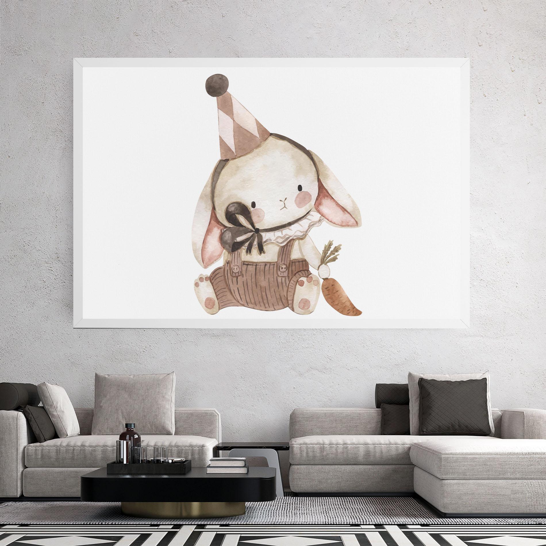 Vászonkép Baby Brown Rabbit mockup 2
