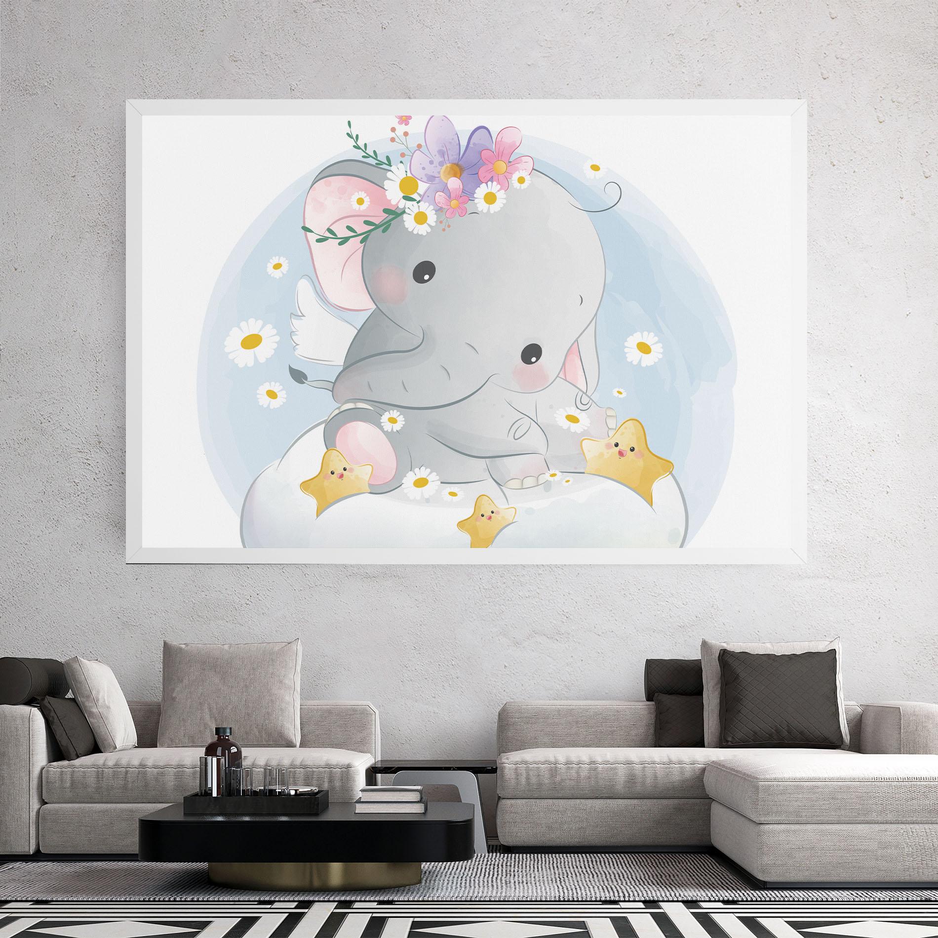 Vászonkép Elephant Stars mockup 2