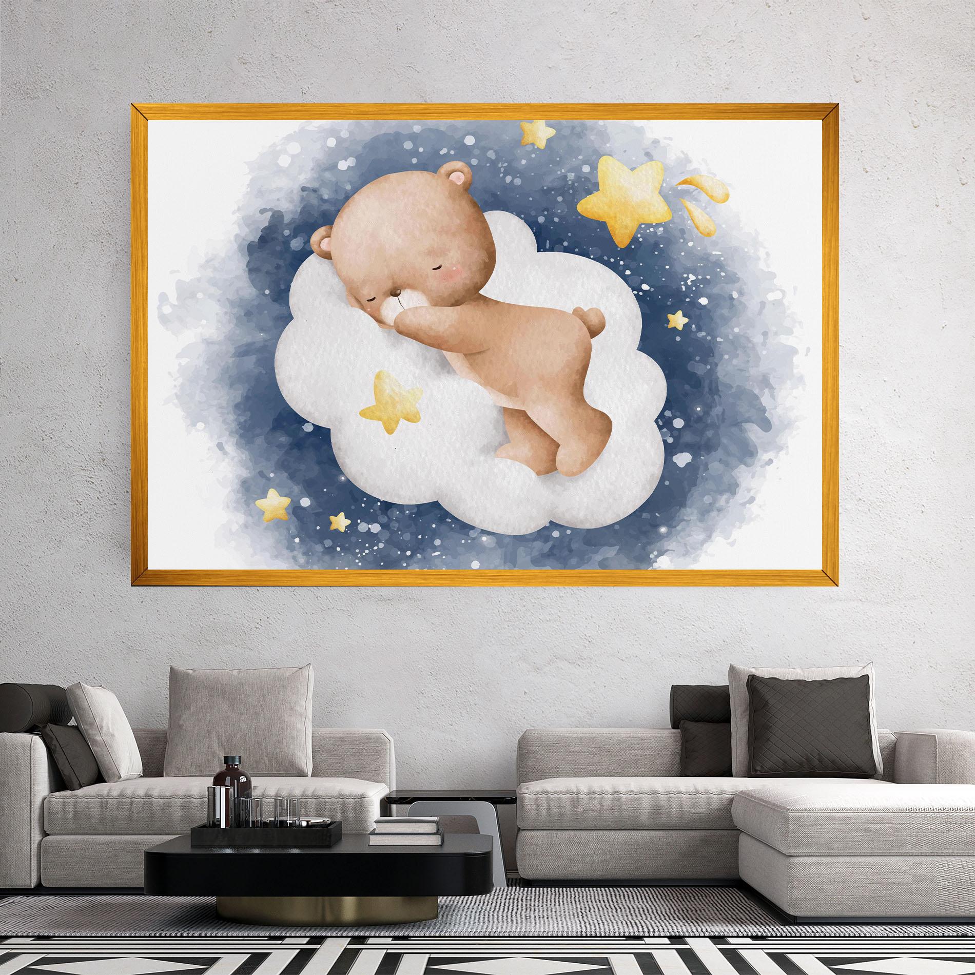 Vászonkép Bear Cloud Sleep mockup 2