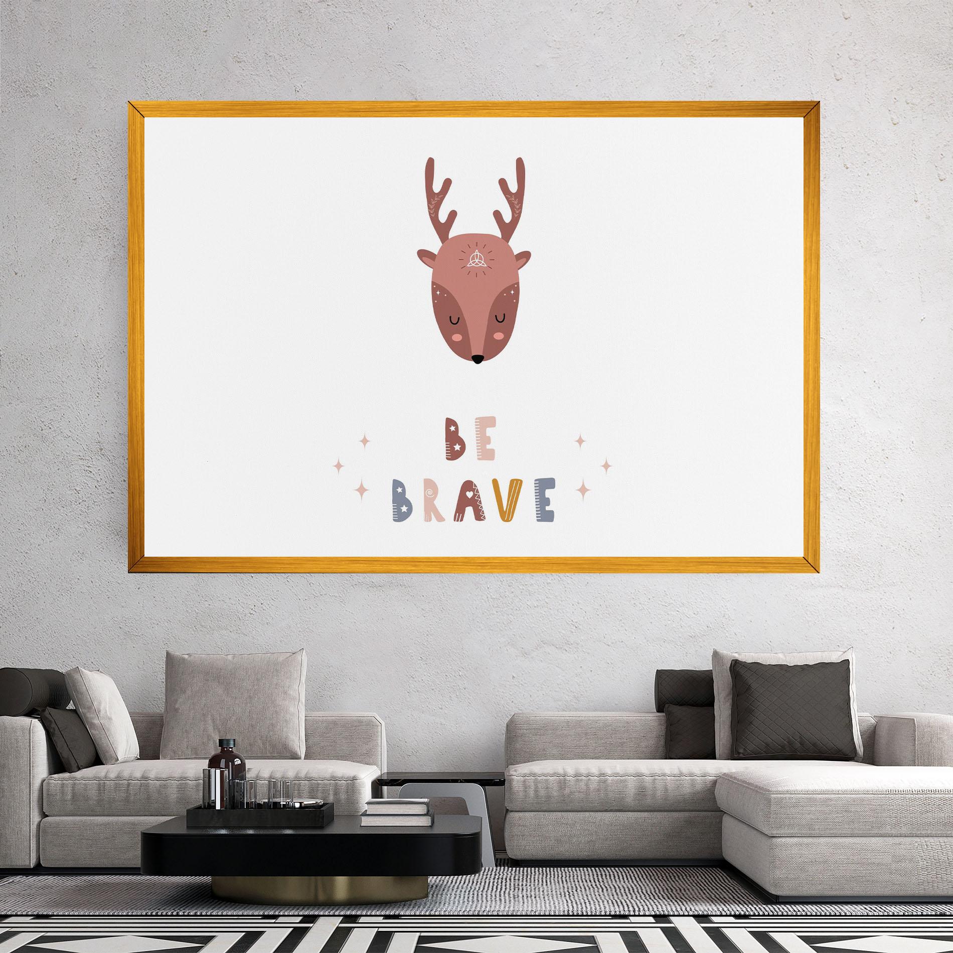Vászonkép Brave Deer mockup 2