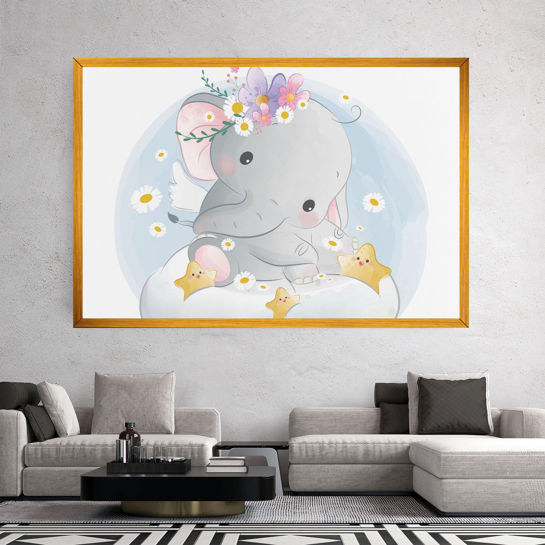 Vászonkép Elephant Stars mockup 2