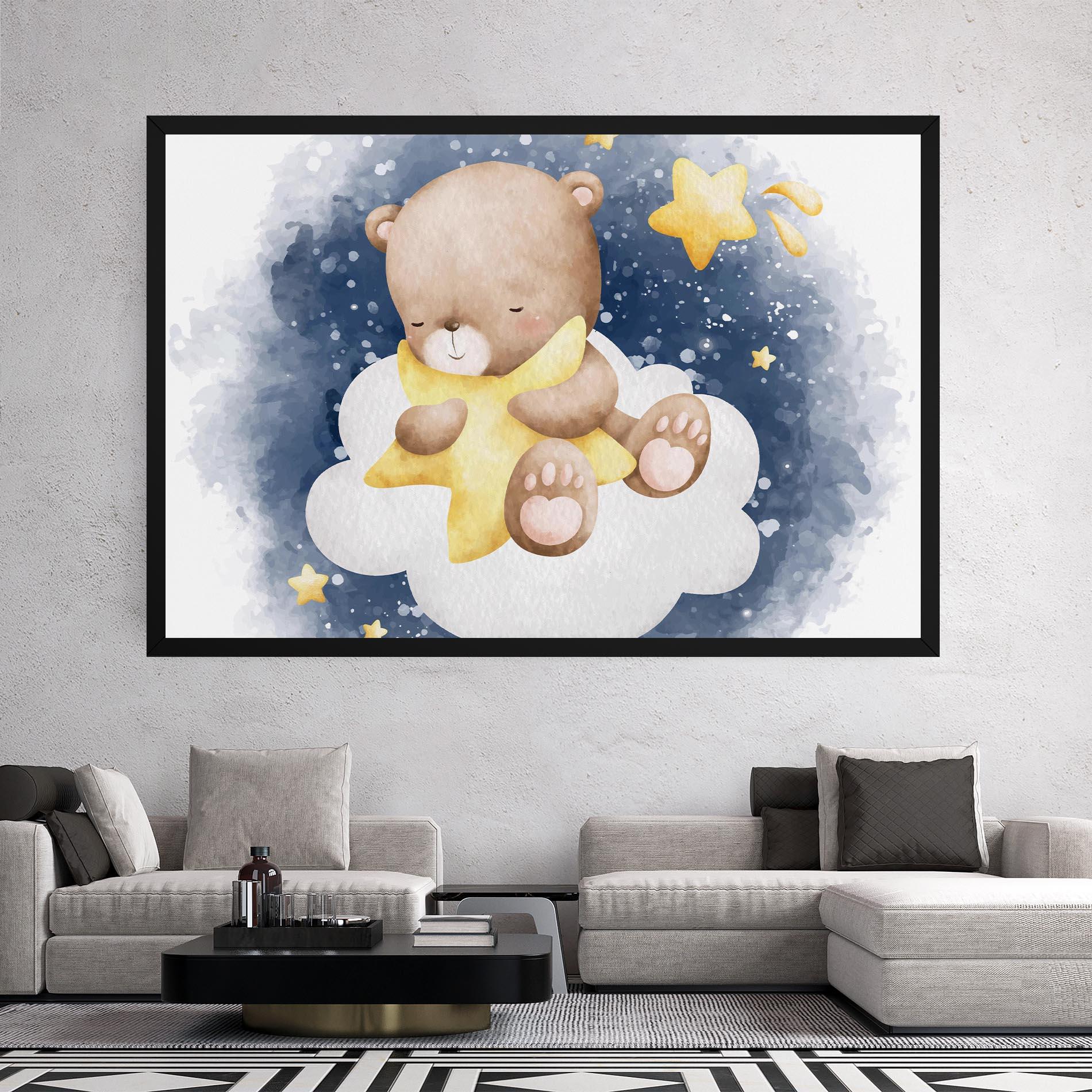 Vászonkép Bear Cloud Star mockup 2