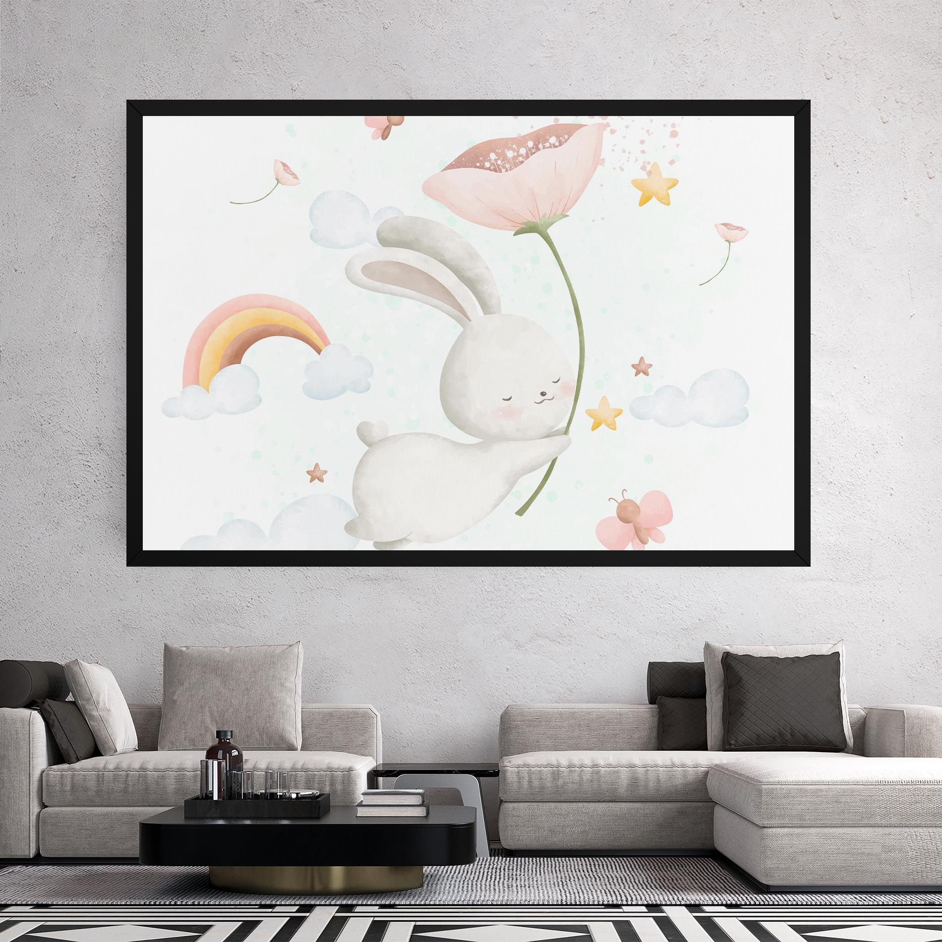 Spring Flower Bunny mockup 2