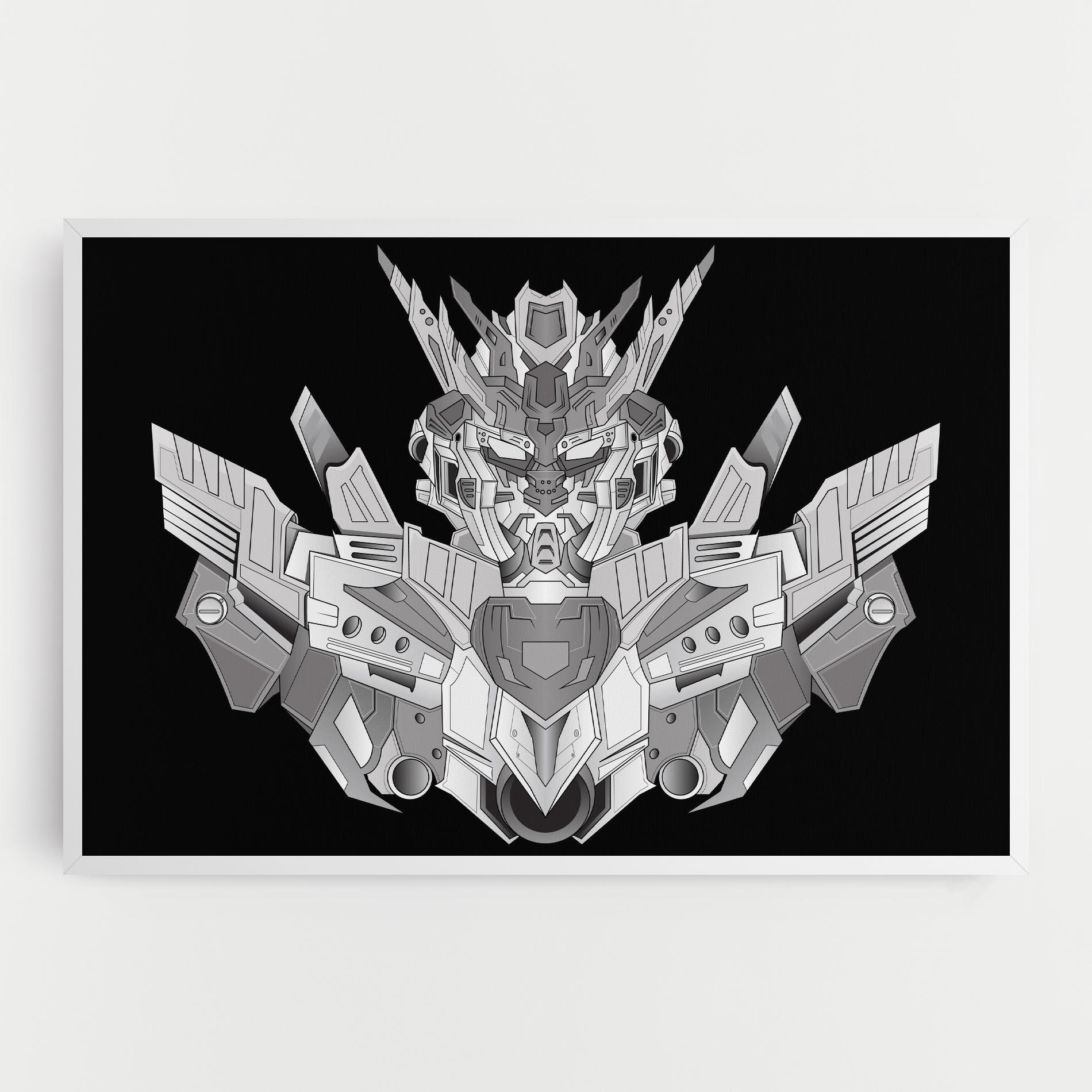 Vászonkép Grey Robot mockup 0