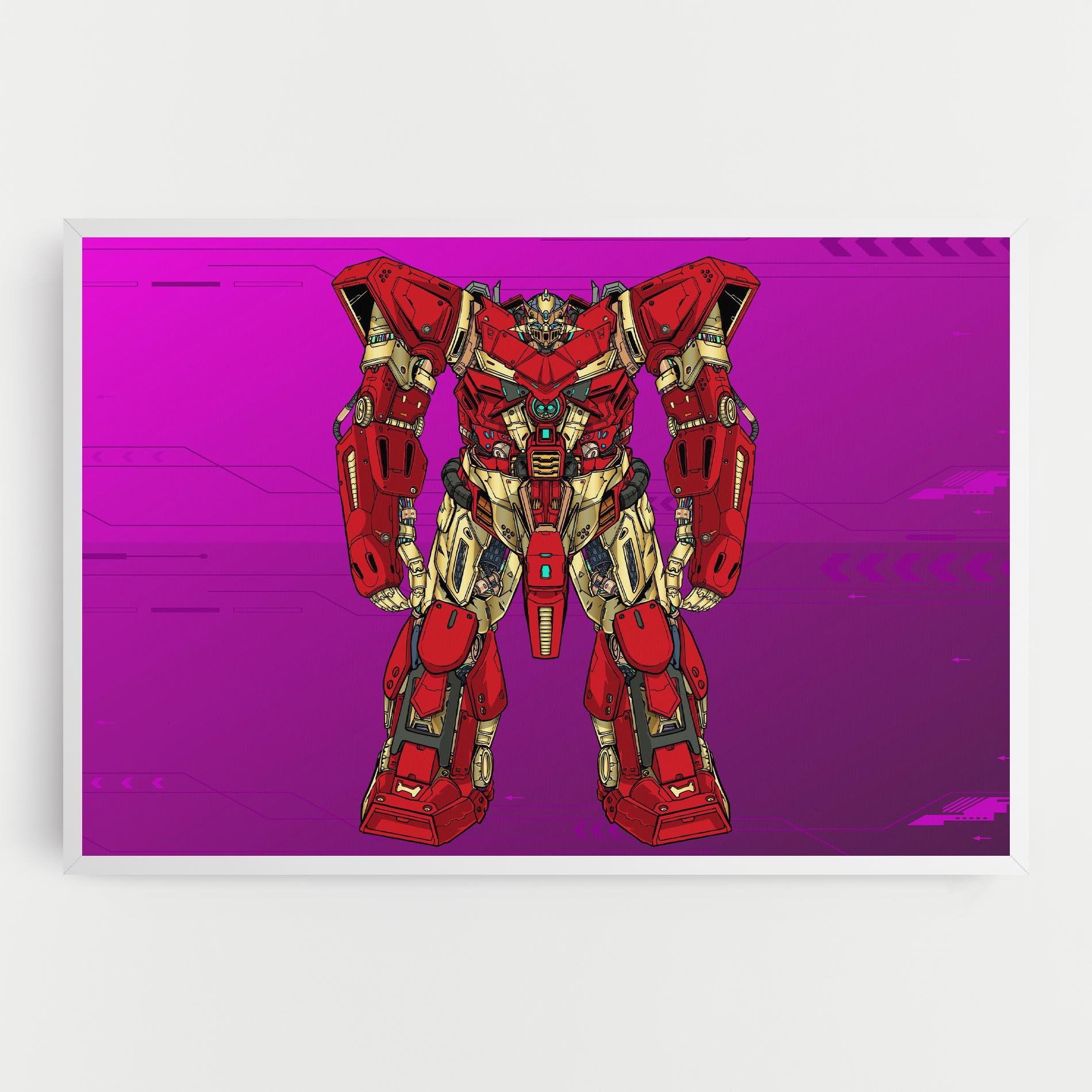 Vászonkép Red Cream Robot mockup 0