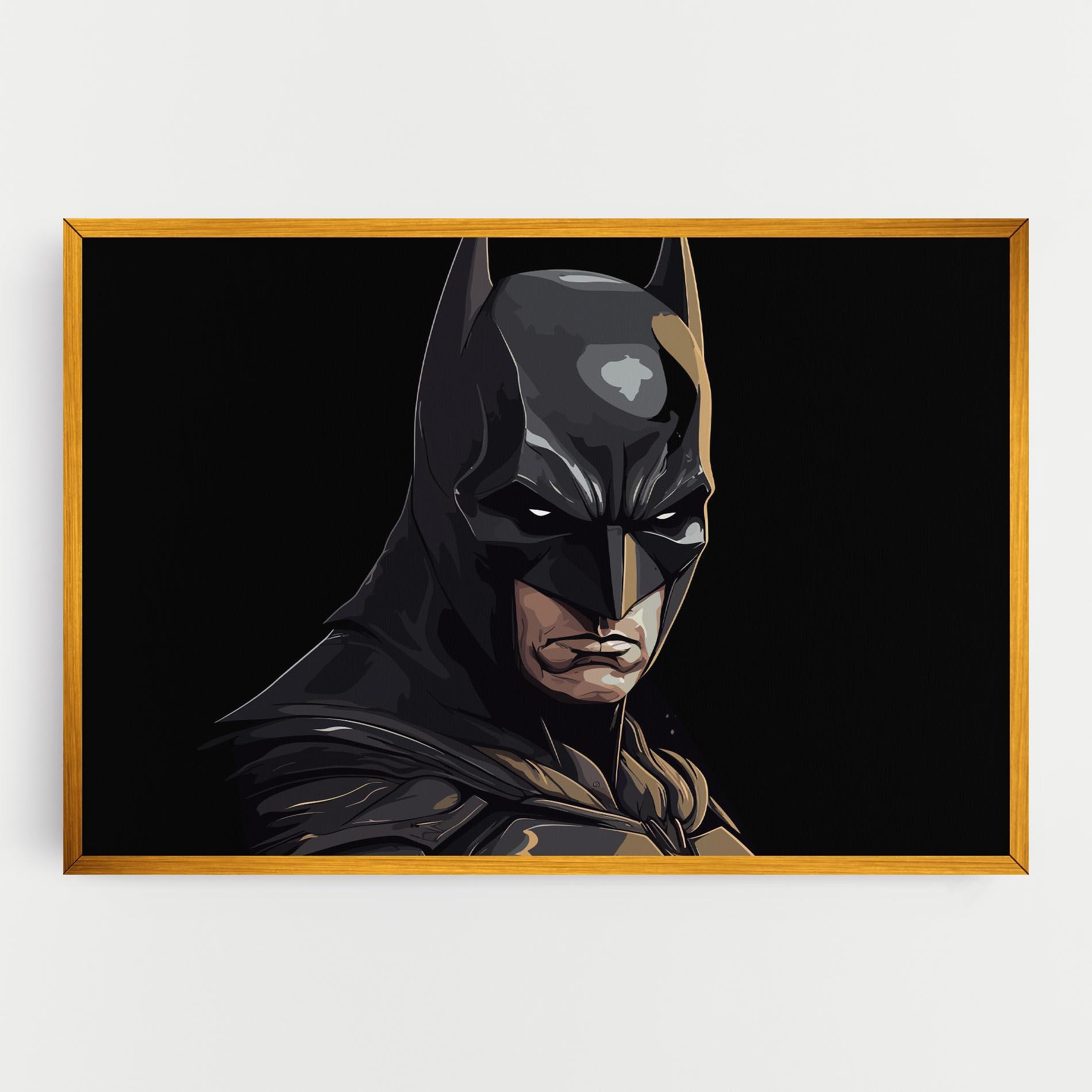 Vászonkép Angry Batman mockup 0