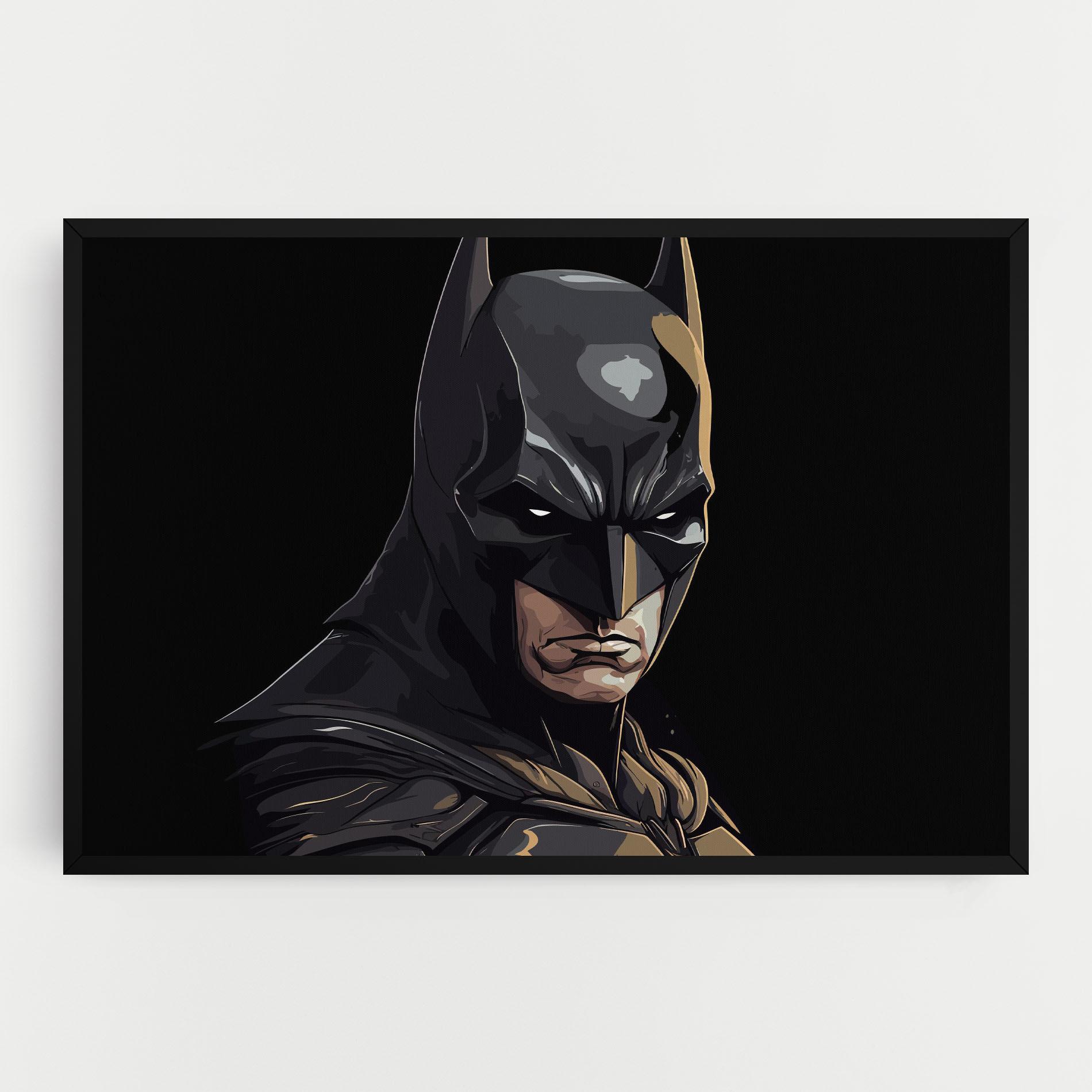 Vászonkép Angry Batman mockup 0