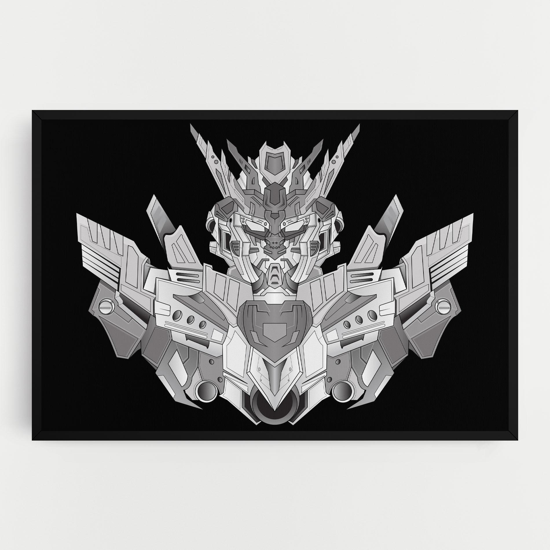 Vászonkép Grey Robot mockup 0