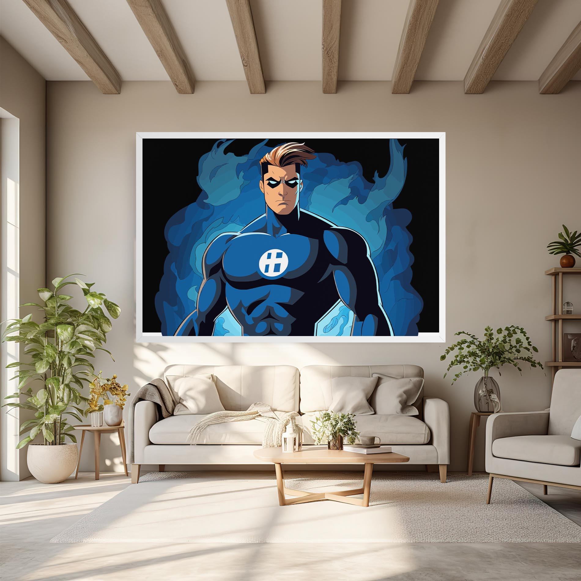 Vászonkép Blue Hero mockup 6