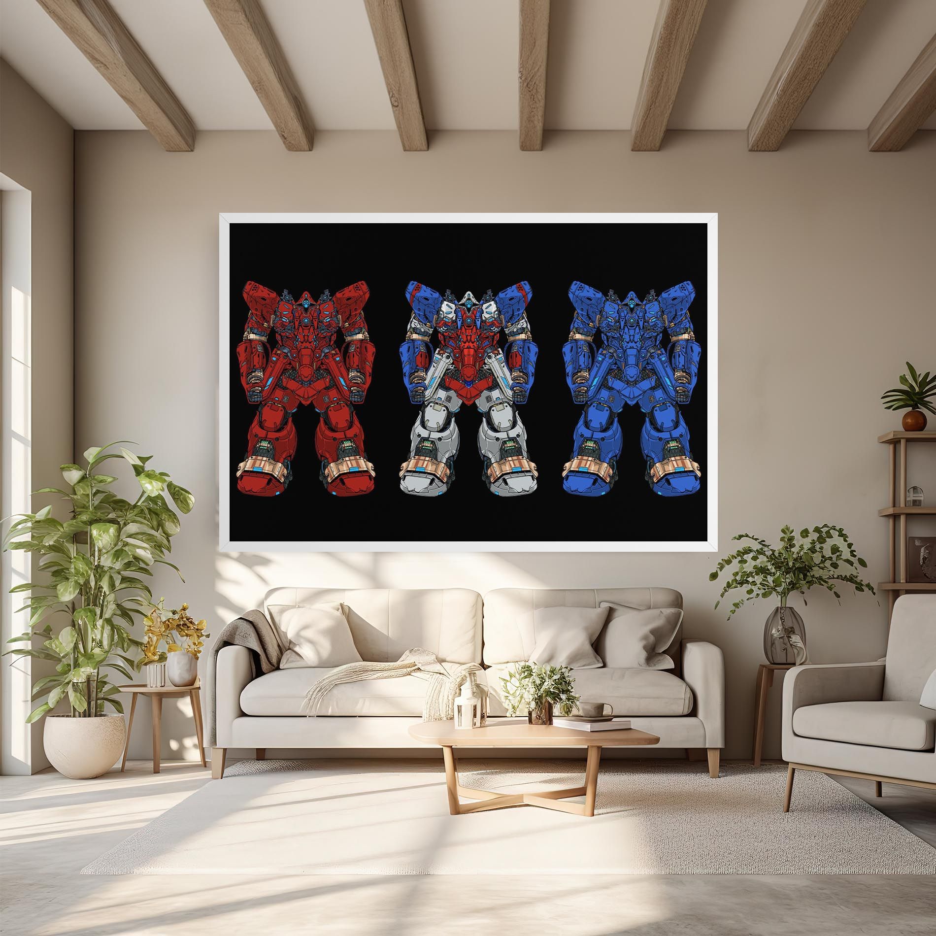 Blue Red Robots mockup 6