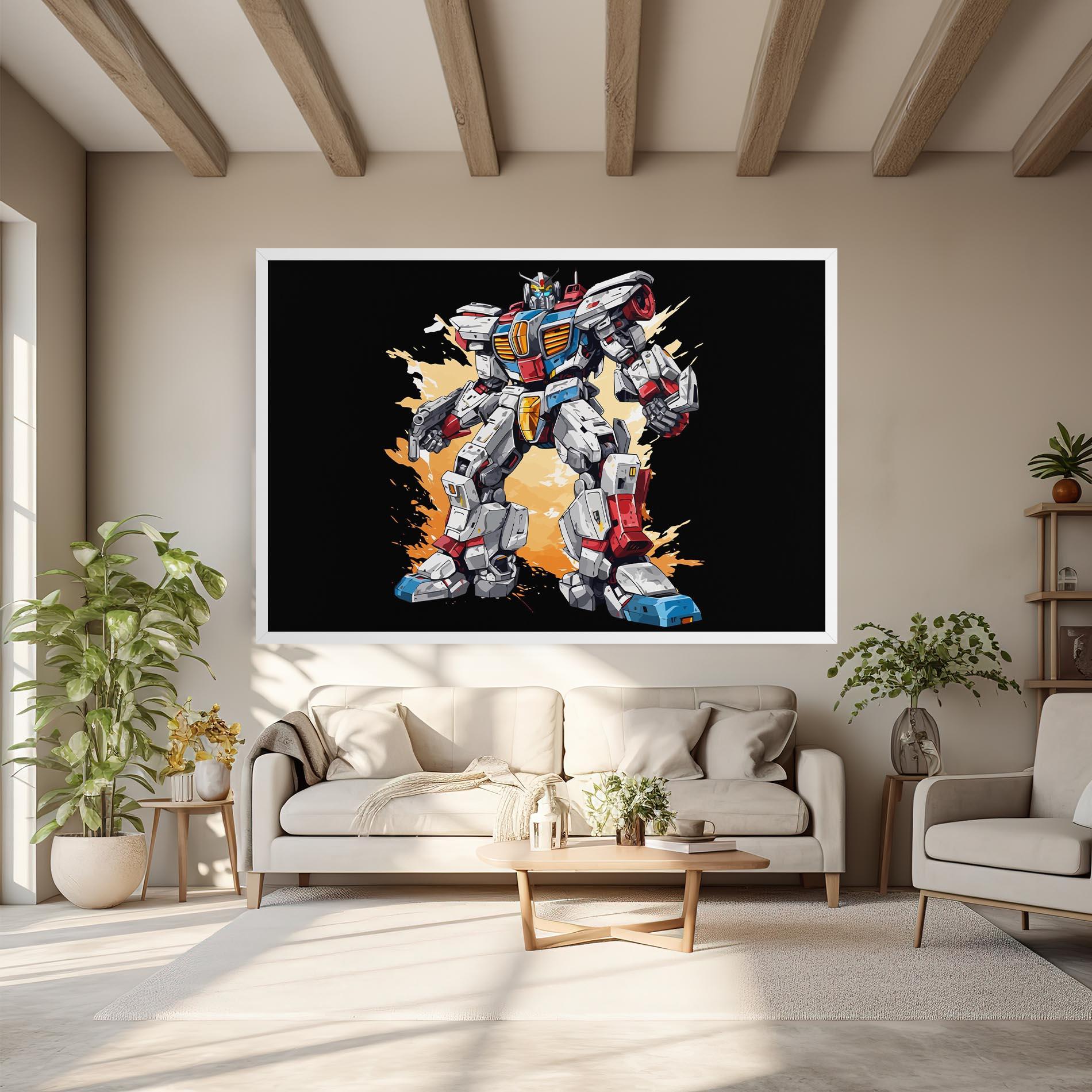 Vászonkép Crazy Robot mockup 6