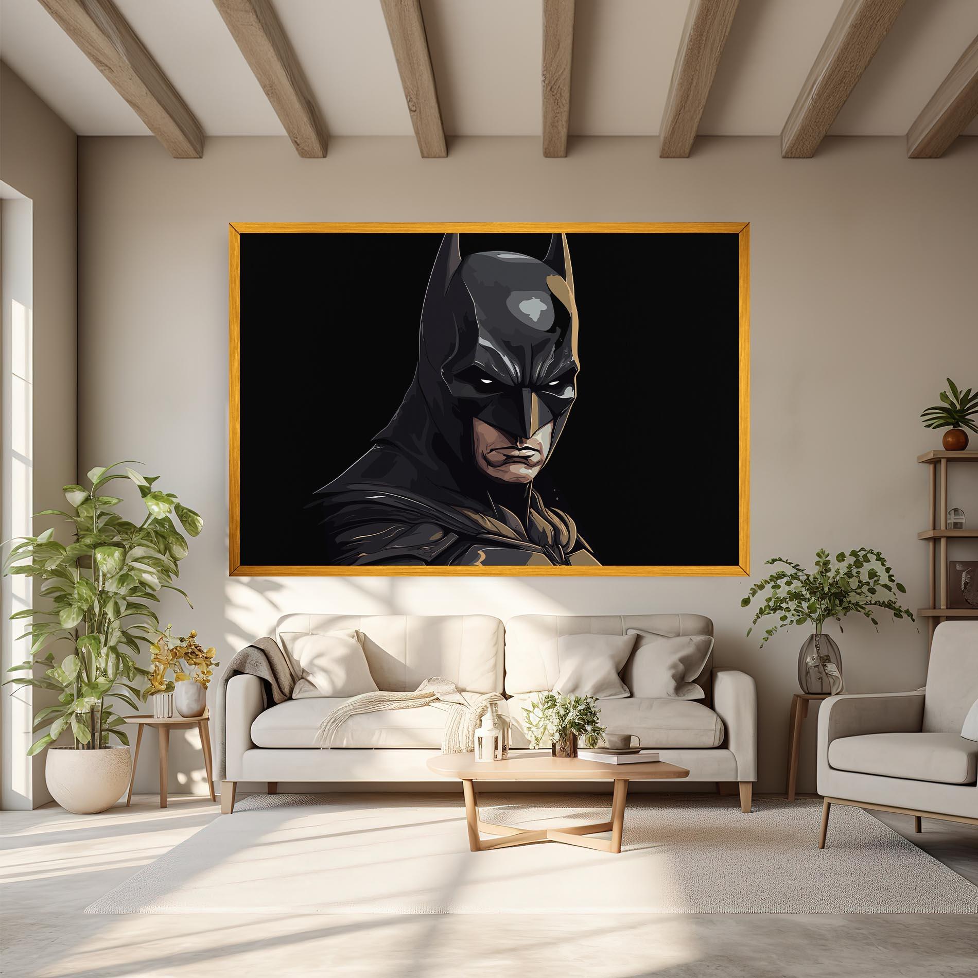Vászonkép Angry Batman mockup 6