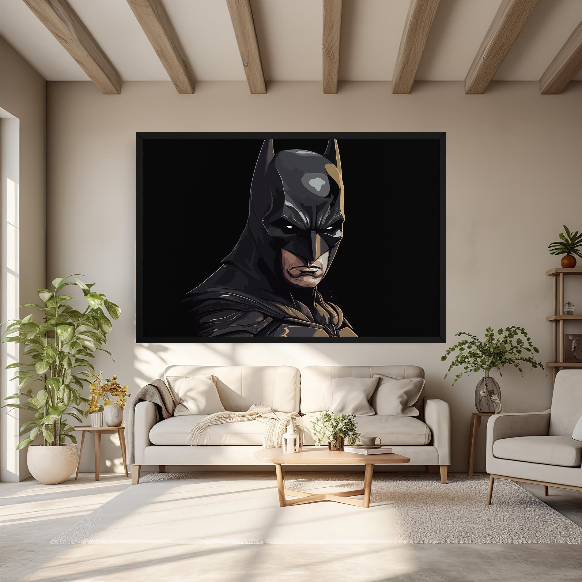 Vászonkép Angry Batman mockup 6