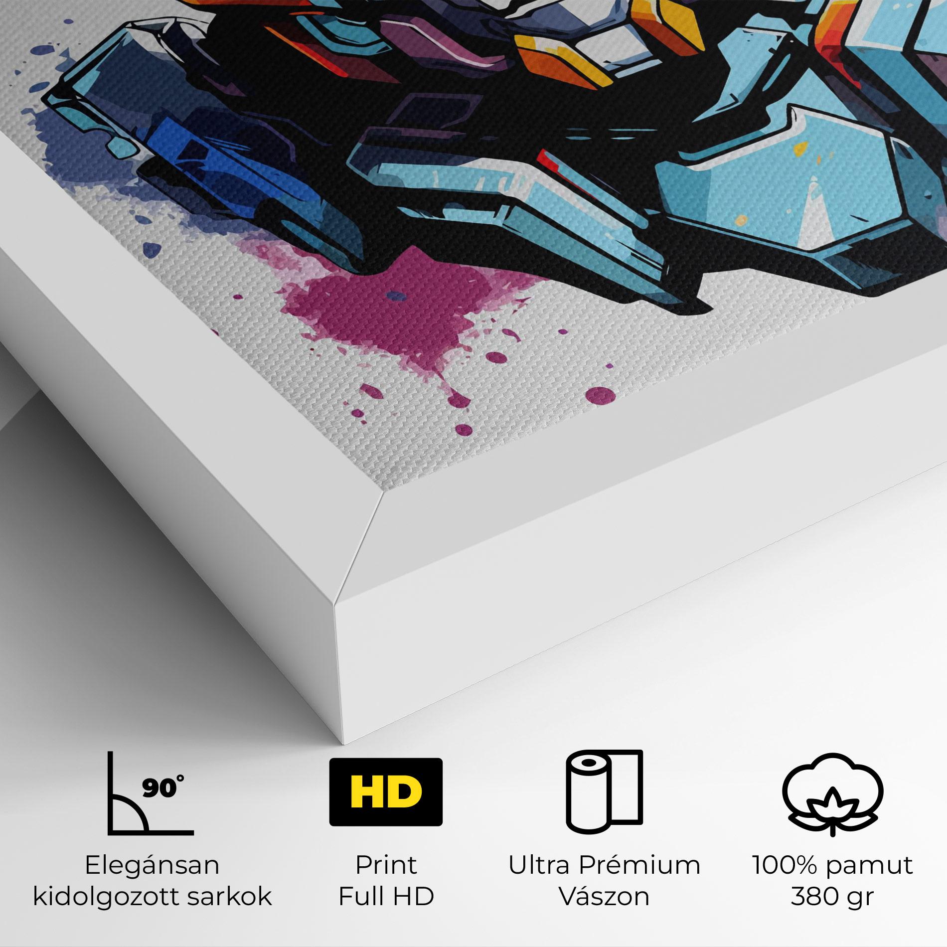Vászonkép Colorful Robot mockup 4