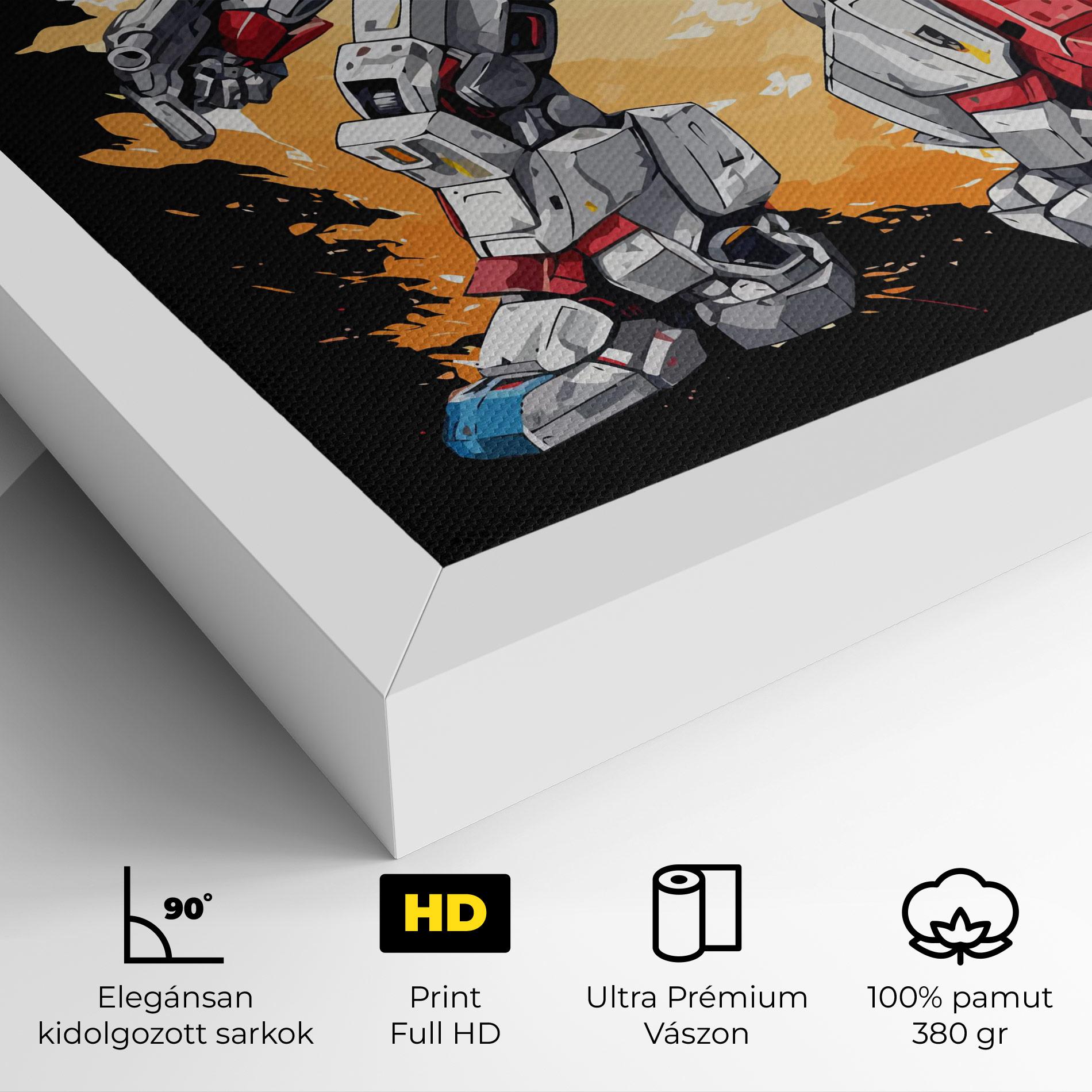 Vászonkép Crazy Robot mockup 4