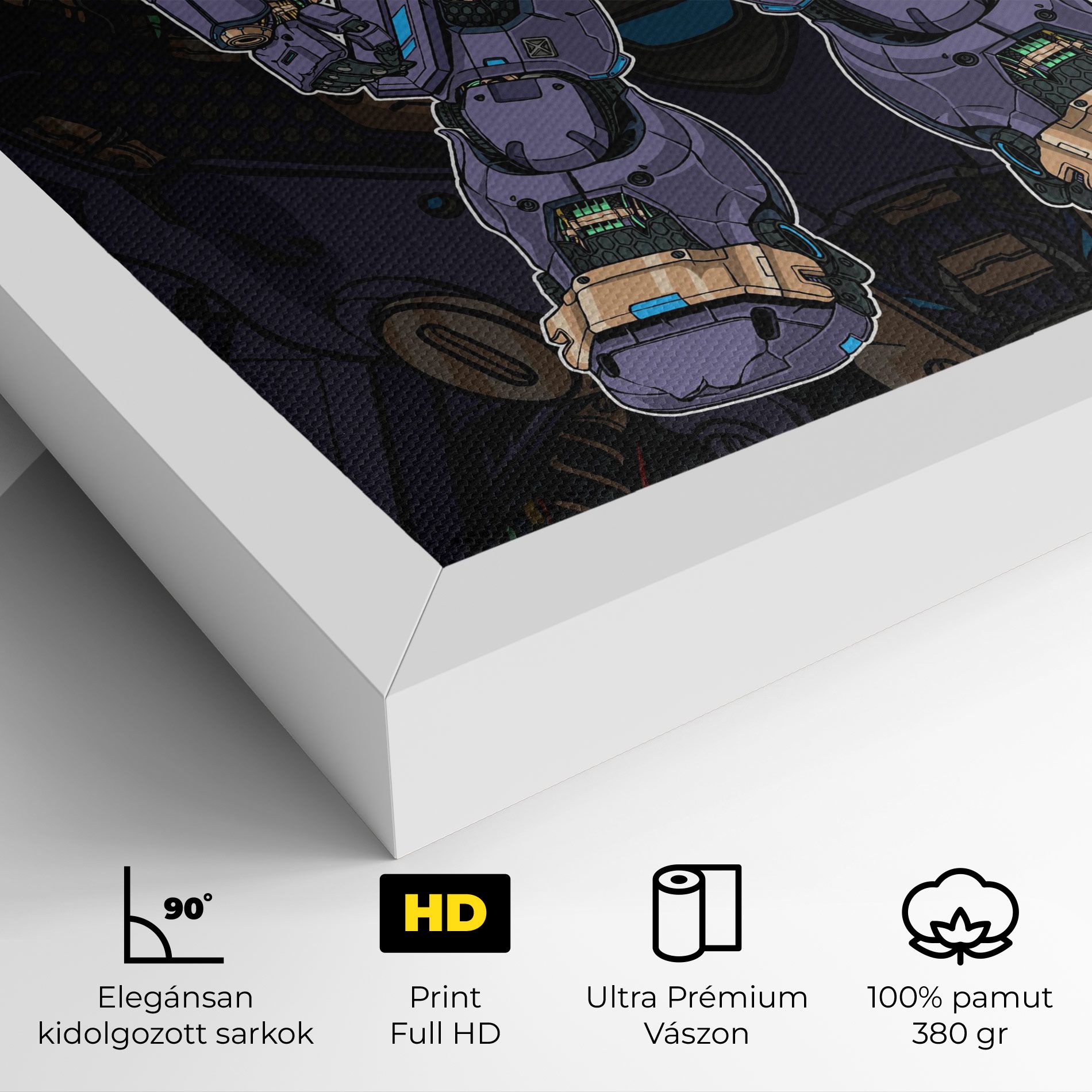 Purple Cream Robot mockup 4