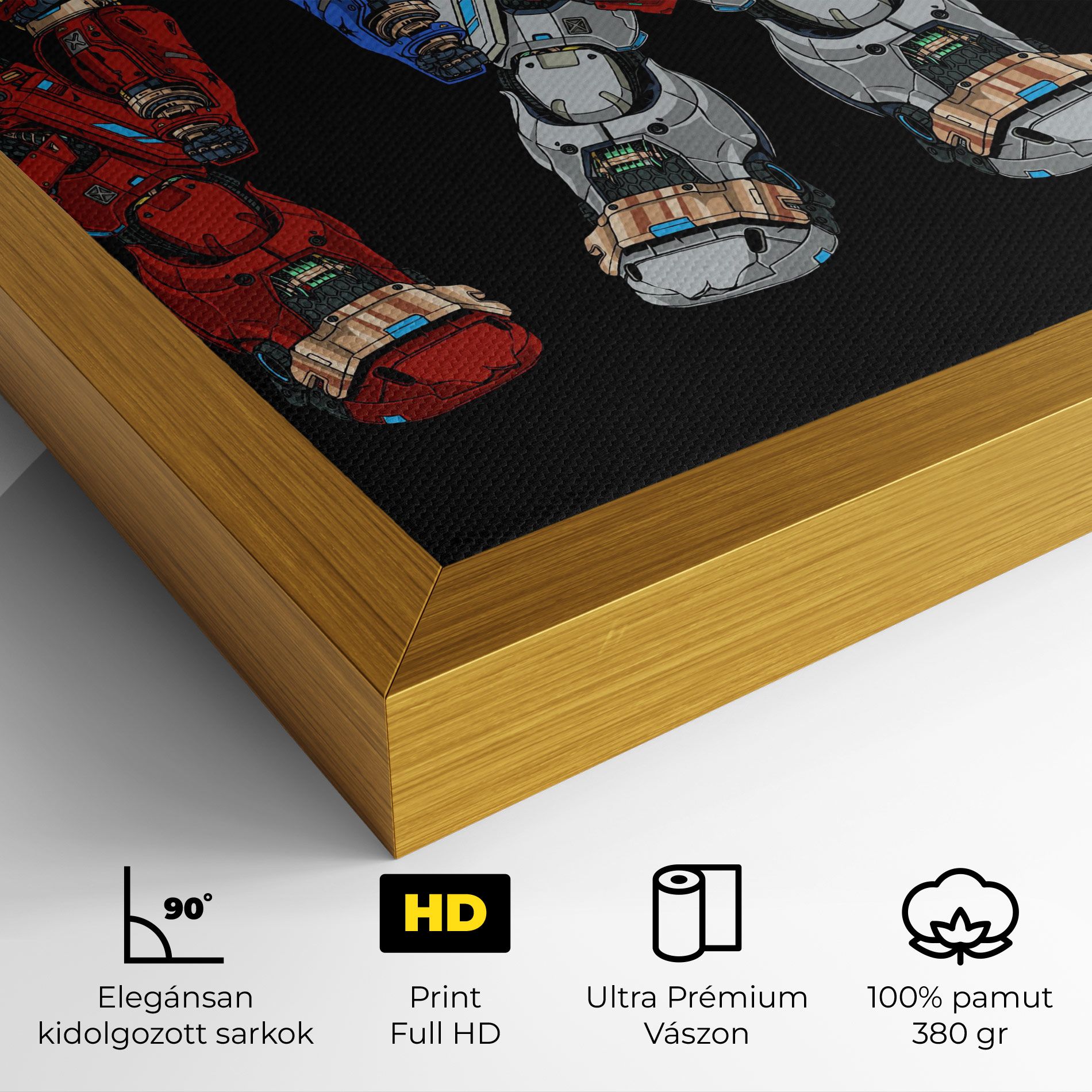 Blue Red Robots mockup 4