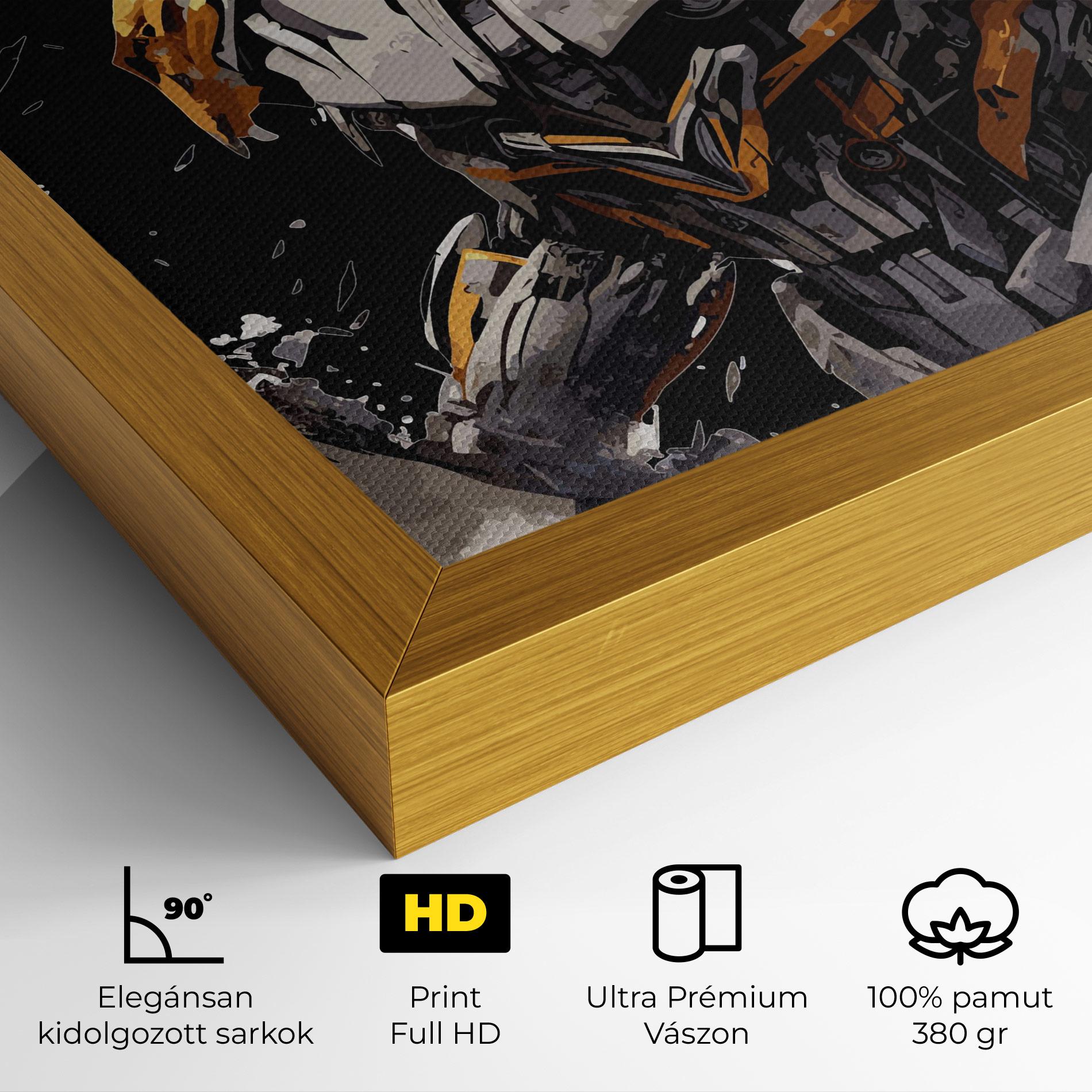 Vászonkép Grey Transformers mockup 4