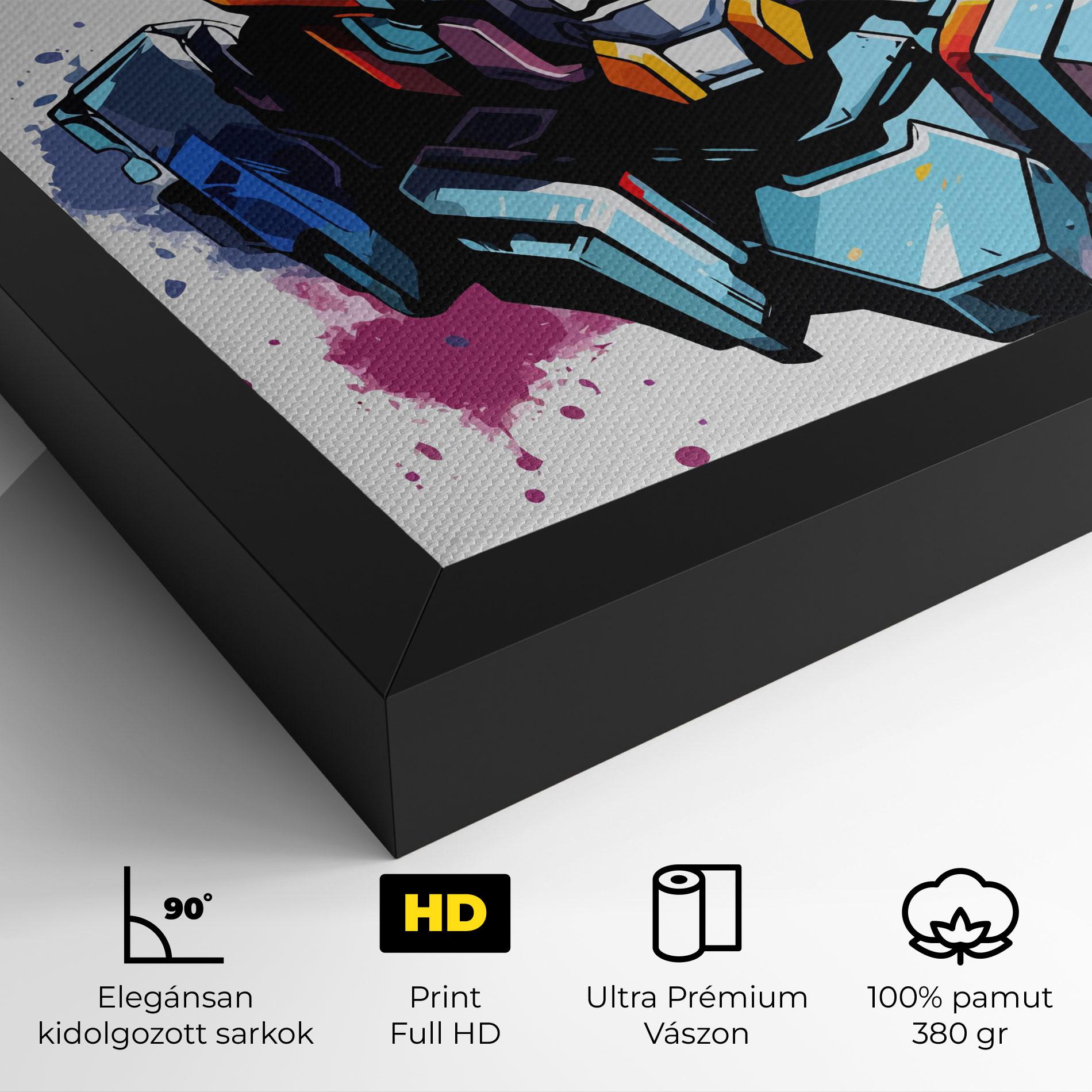 Vászonkép Colorful Robot mockup 4