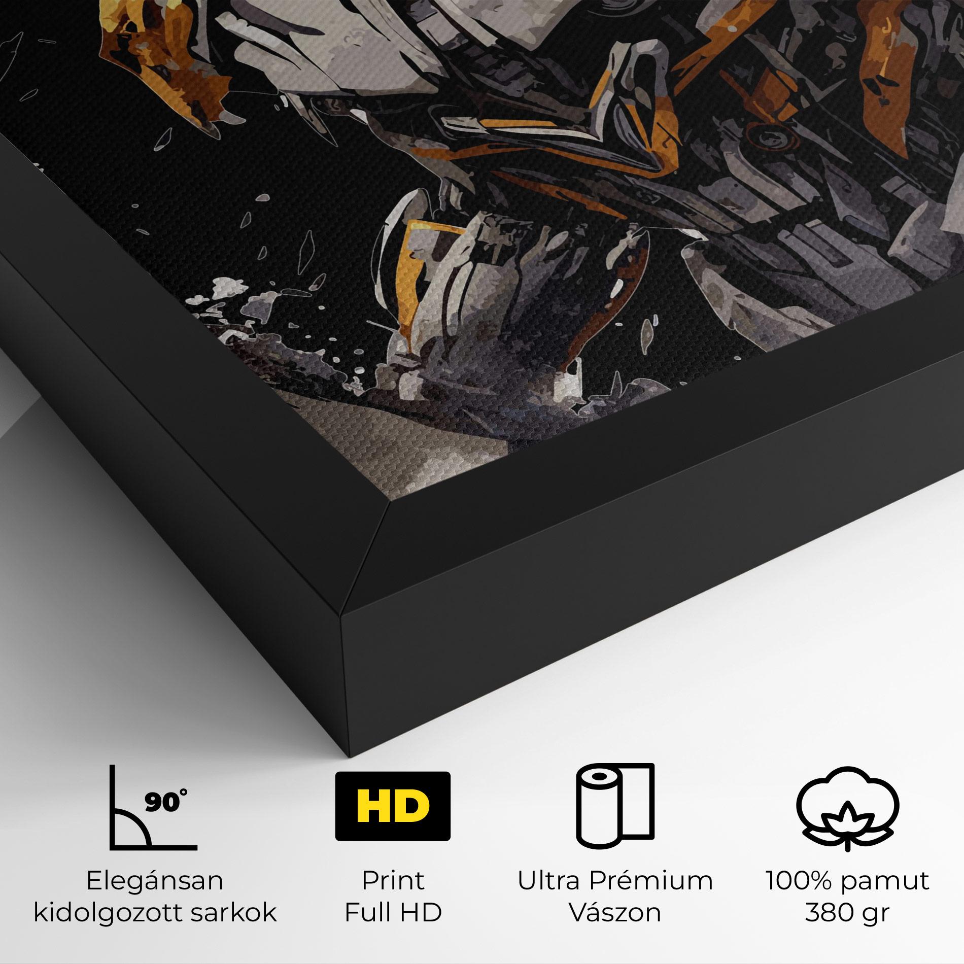 Vászonkép Grey Transformers mockup 4