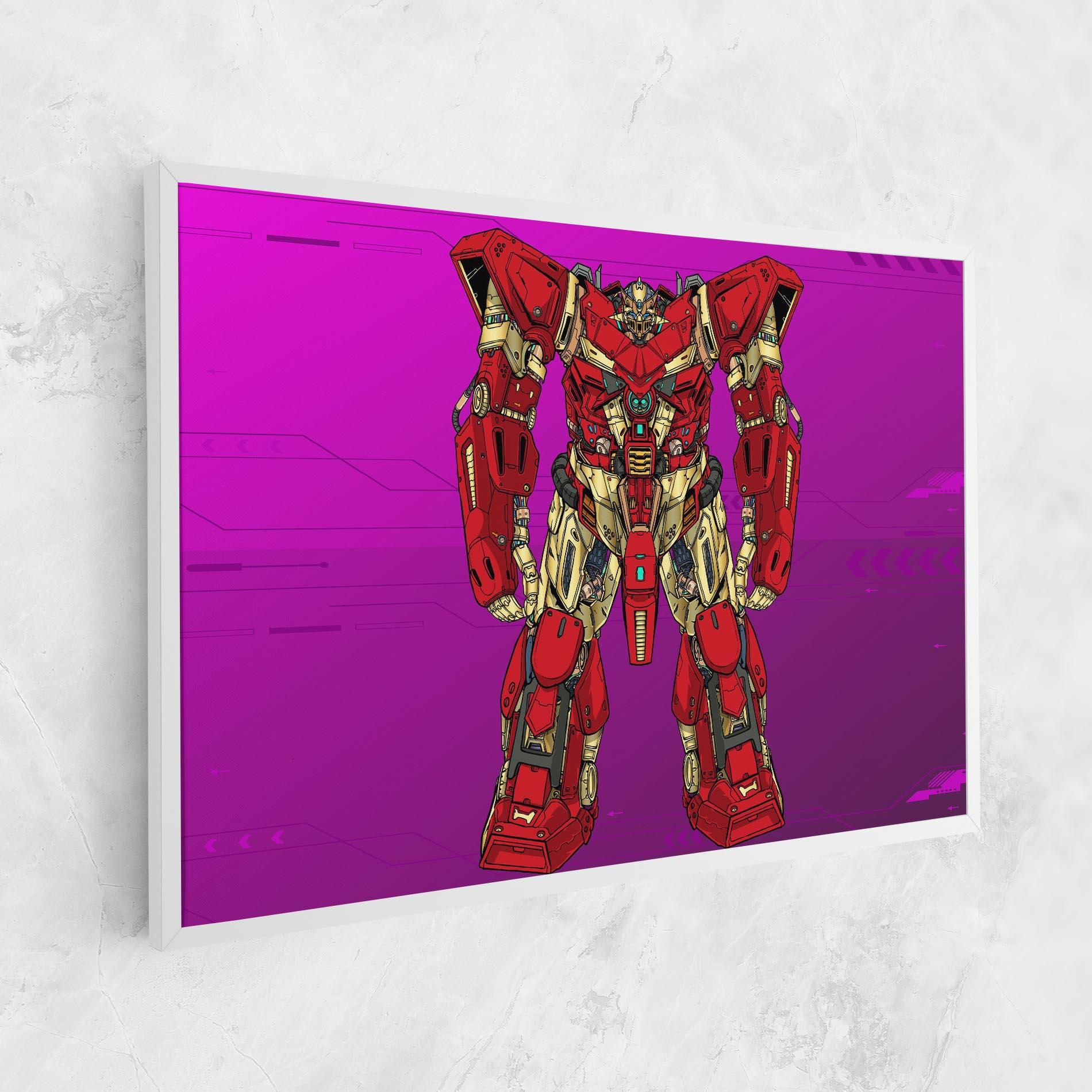 Vászonkép Red Cream Robot mockup 1