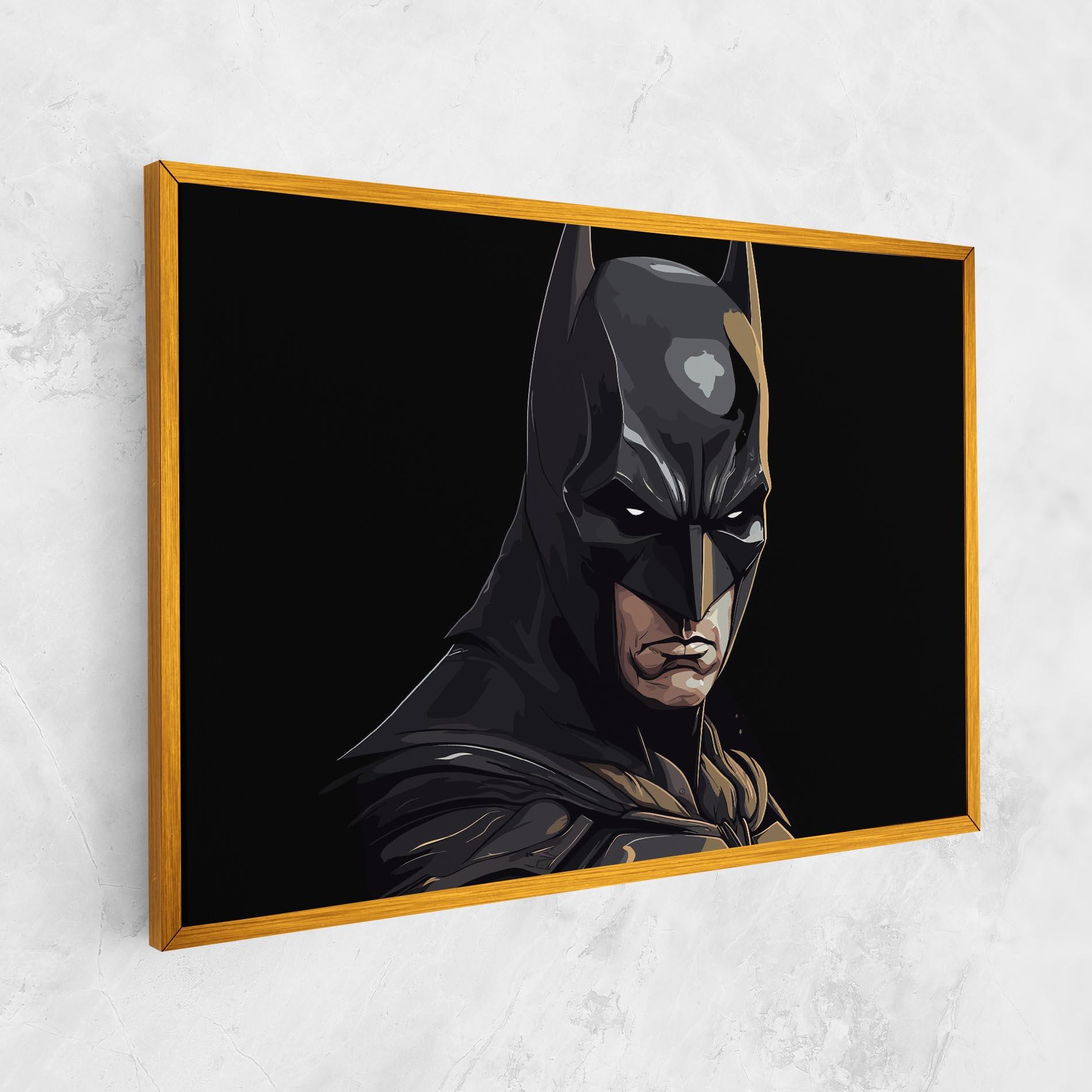 Vászonkép Angry Batman mockup 1