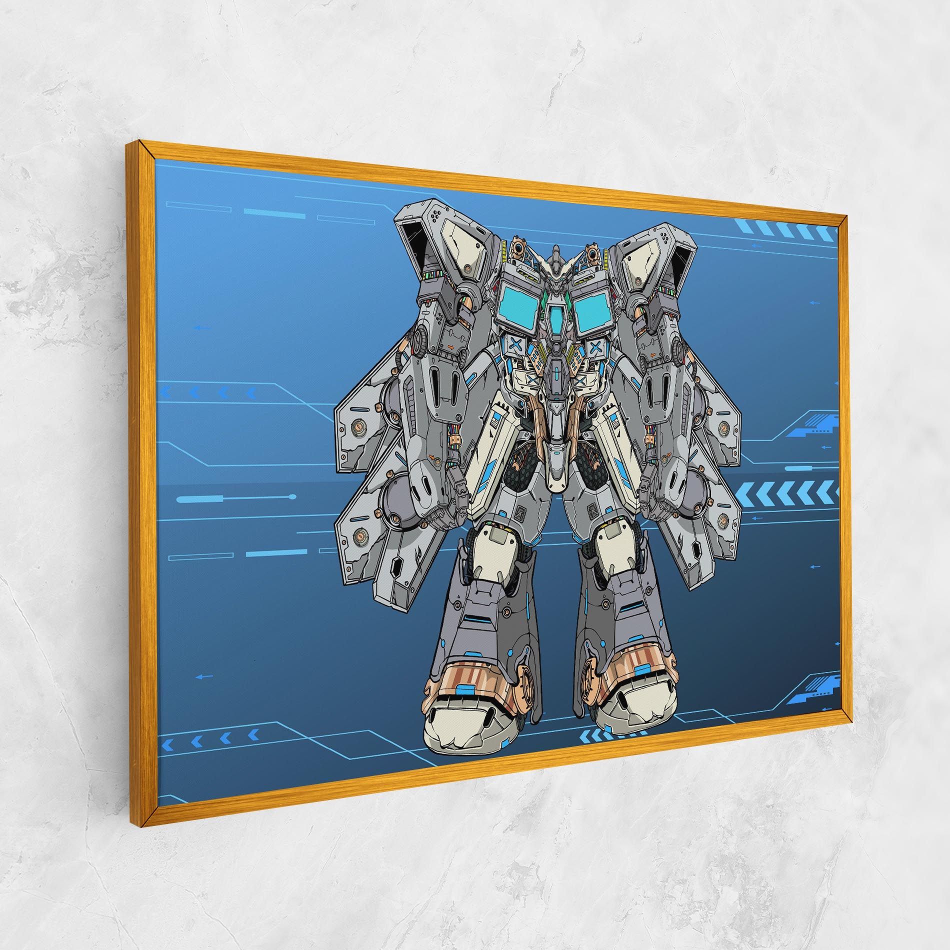 Blue Grey Robot mockup 1