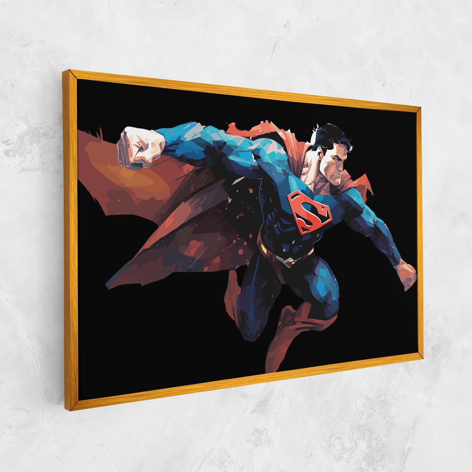 Vászonkép Superman Jump mockup 1