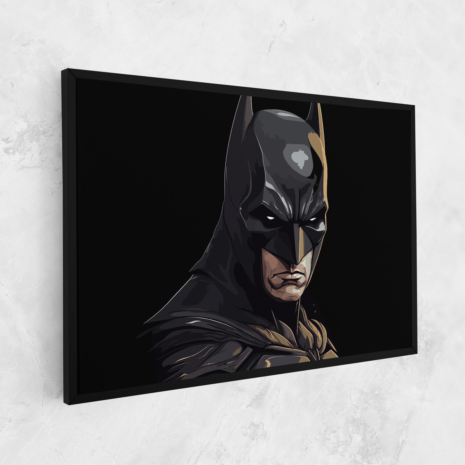 Vászonkép Angry Batman mockup 1