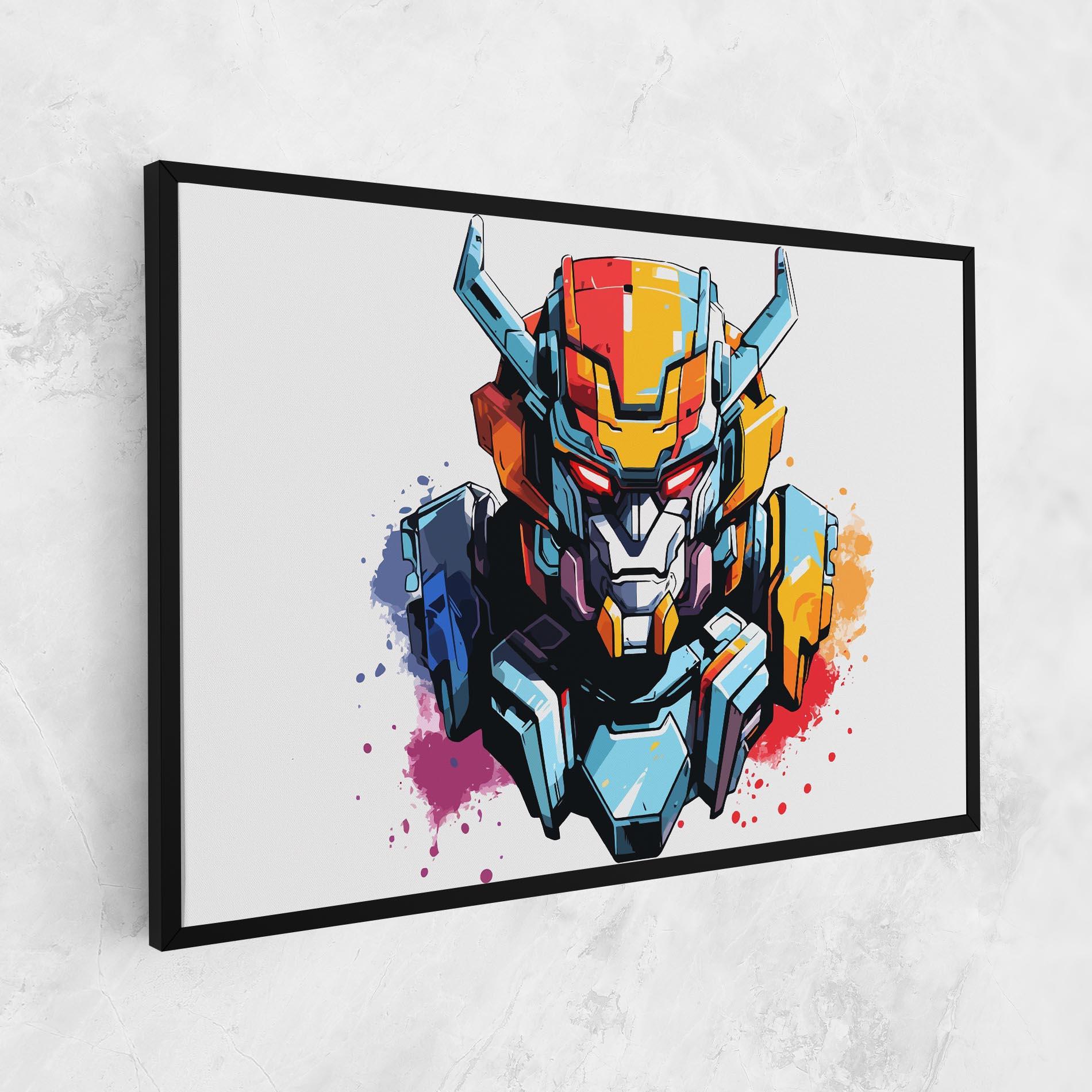 Vászonkép Colorful Robot mockup 1