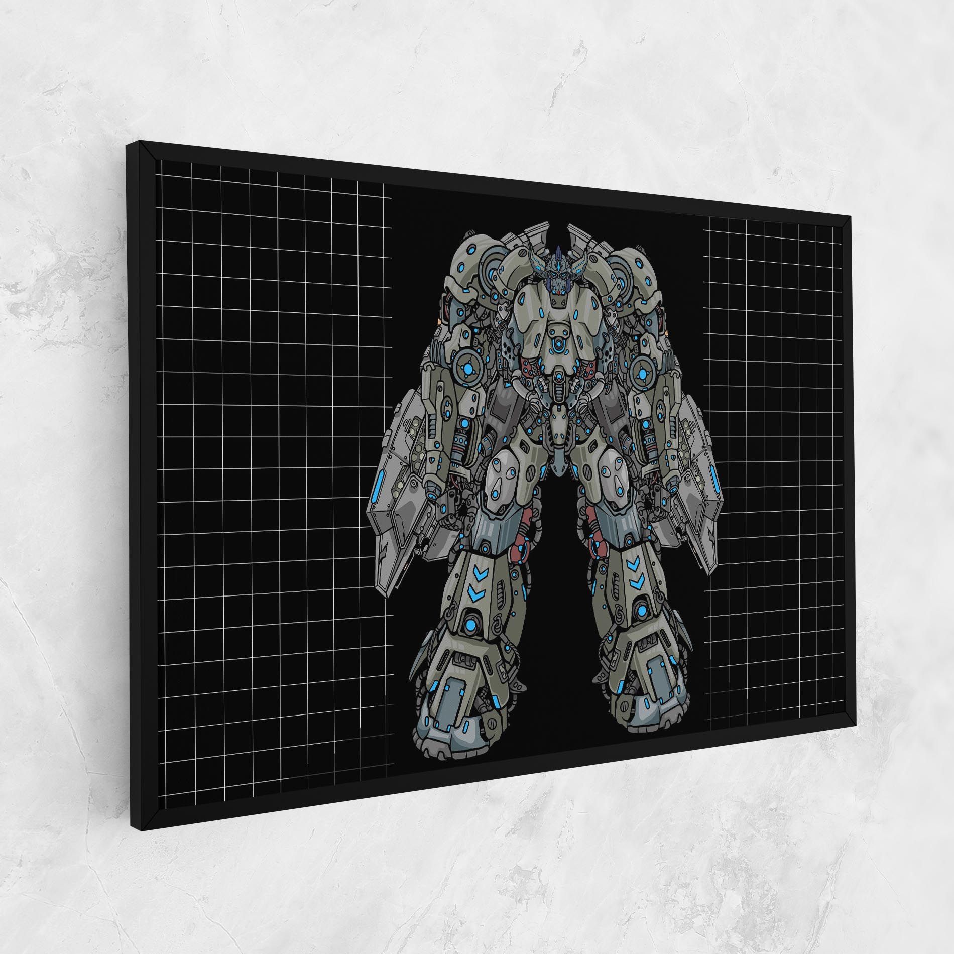 Grey Blue Robot mockup 1
