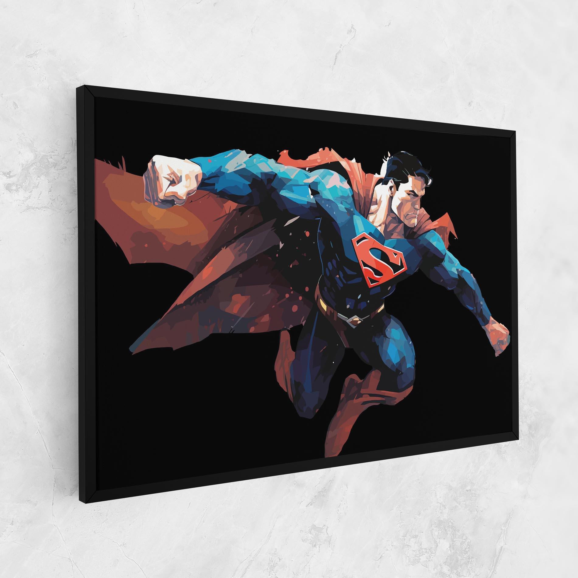 Vászonkép Superman Jump mockup 1