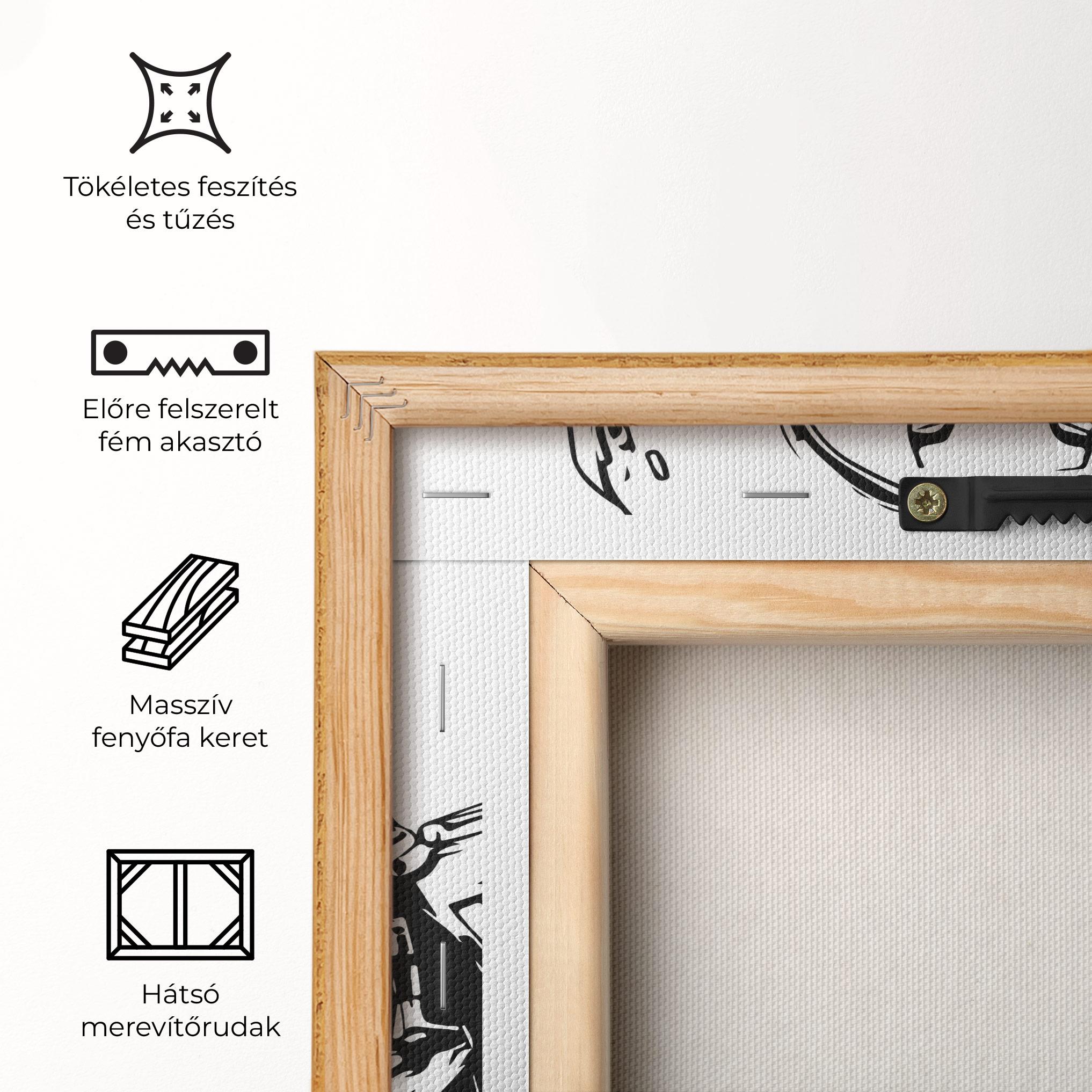 Vászonkép Military Robot mockup 5