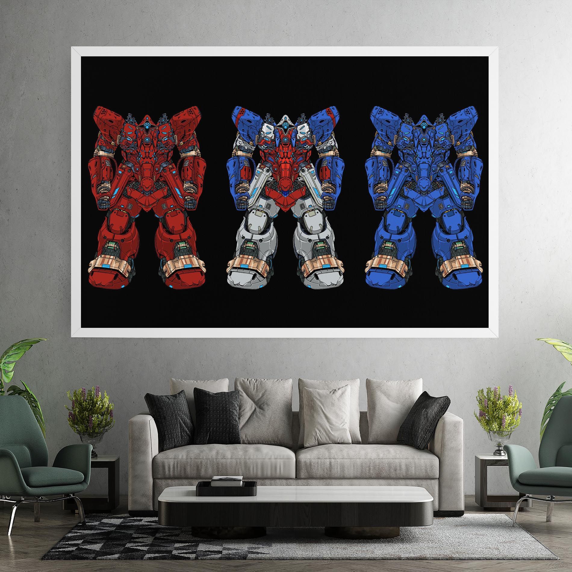 Blue Red Robots mockup 7