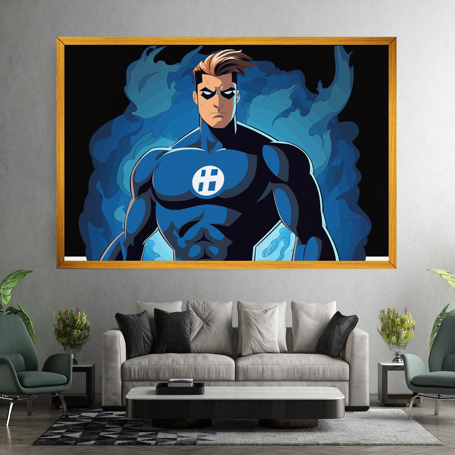 Vászonkép Blue Hero mockup 7