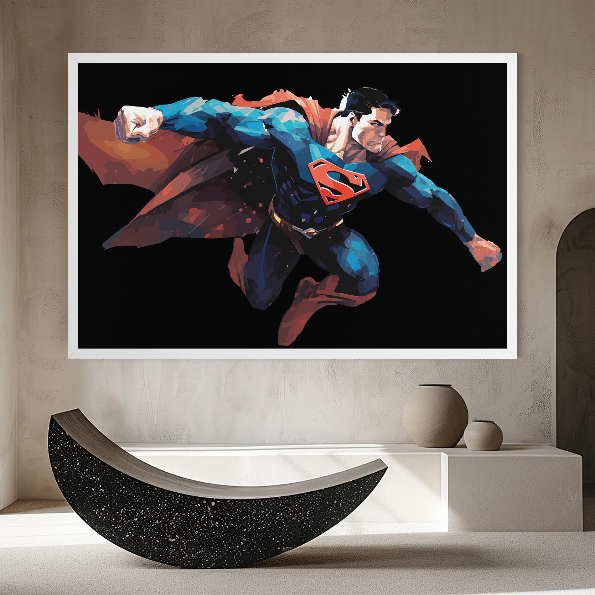 Vászonkép Superman Jump mockup 8