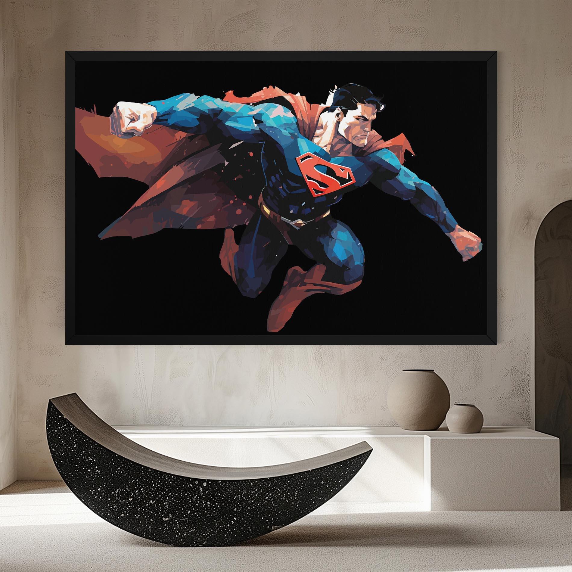 Vászonkép Superman Jump mockup 8