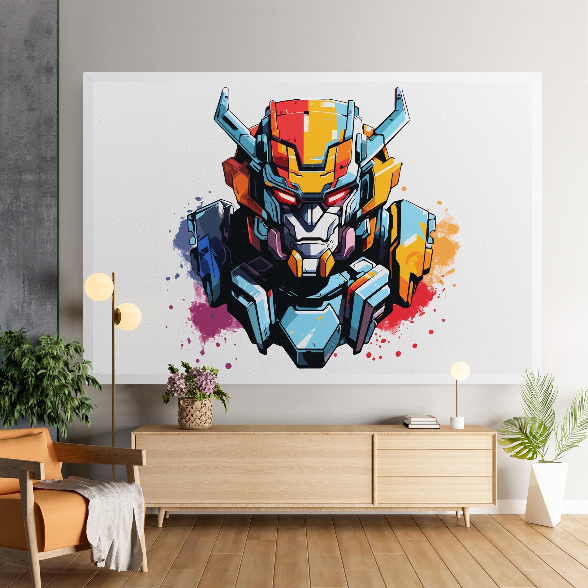 Vászonkép Colorful Robot mockup 9