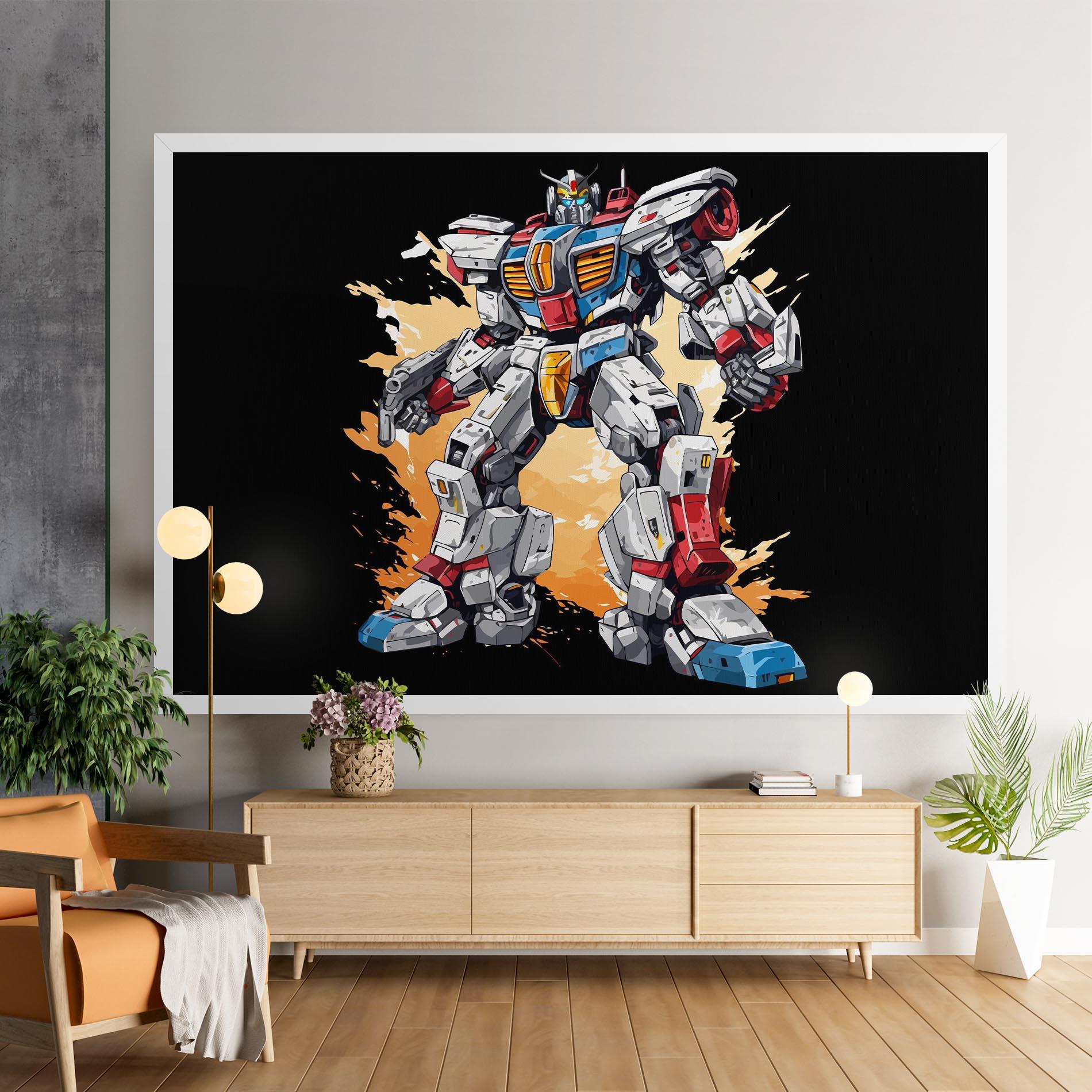 Vászonkép Crazy Robot mockup 9