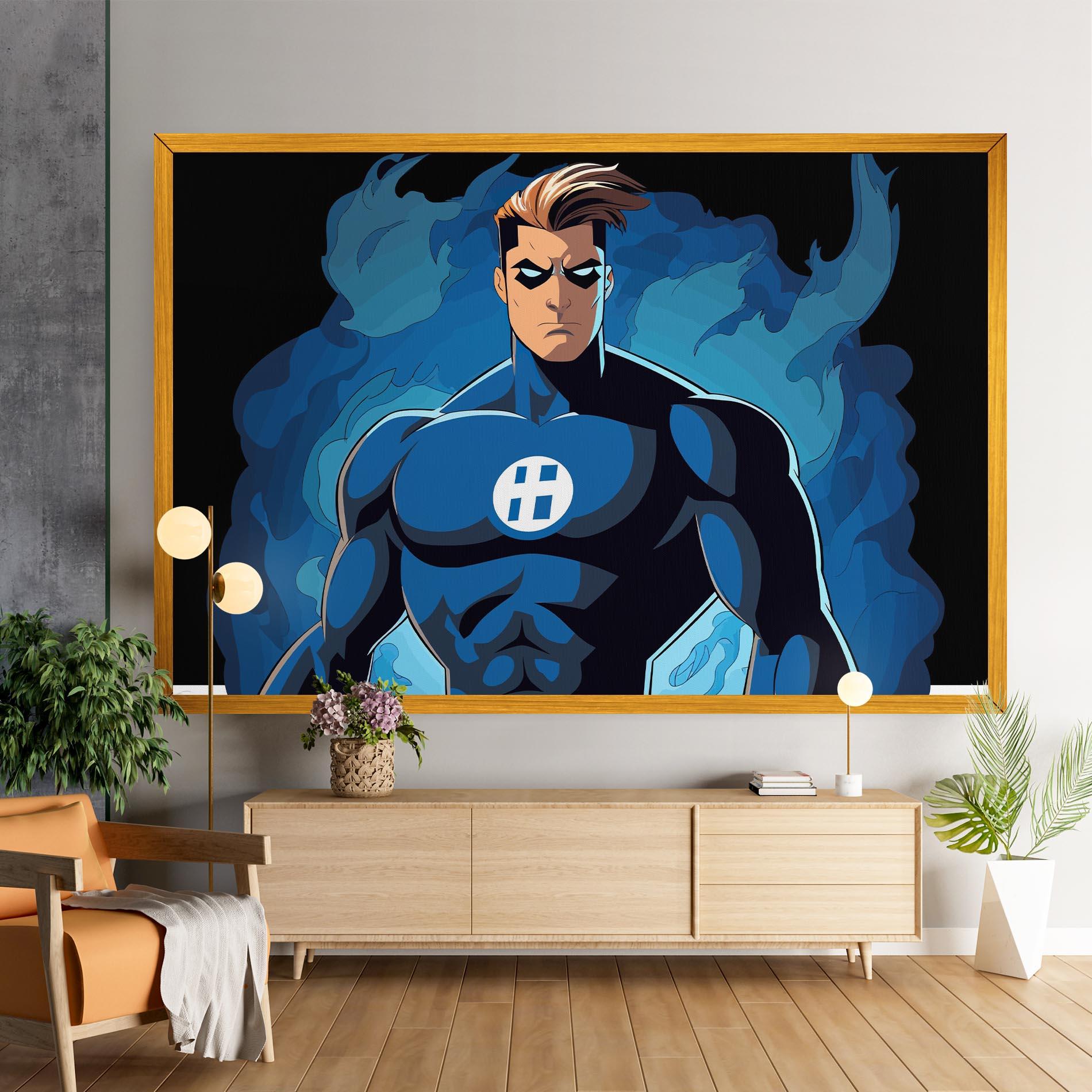 Vászonkép Blue Hero mockup 9