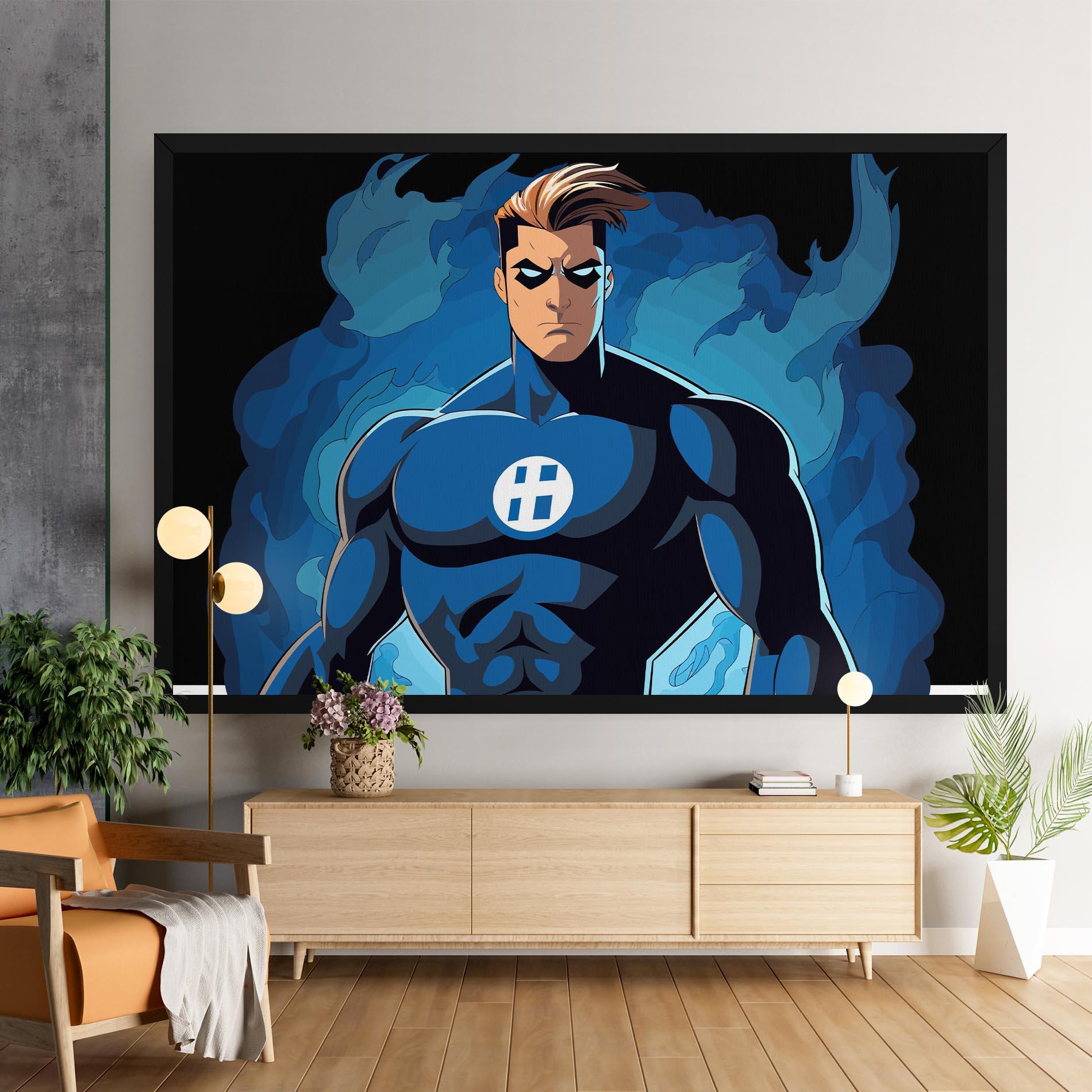 Vászonkép Blue Hero mockup 9