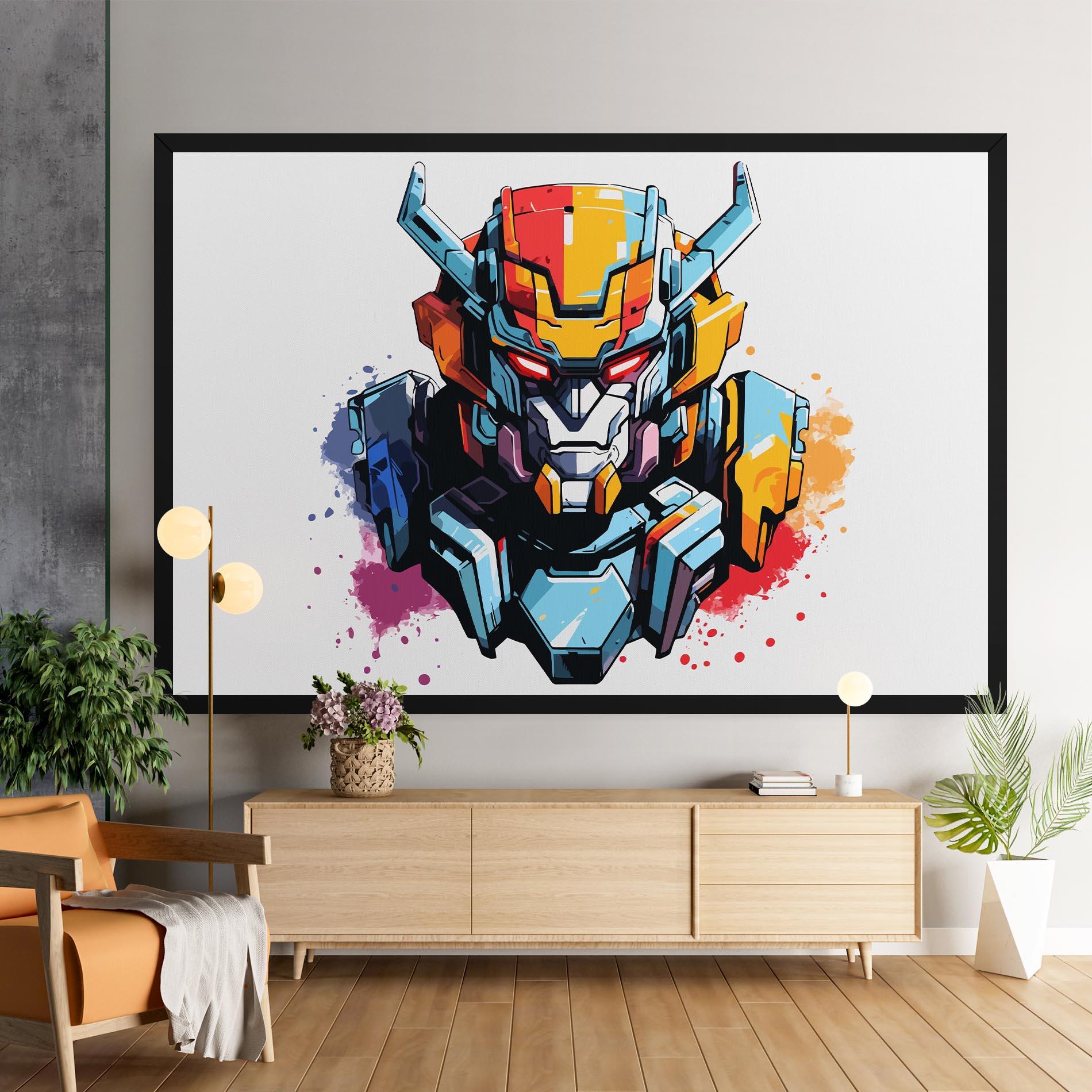 Vászonkép Colorful Robot mockup 9