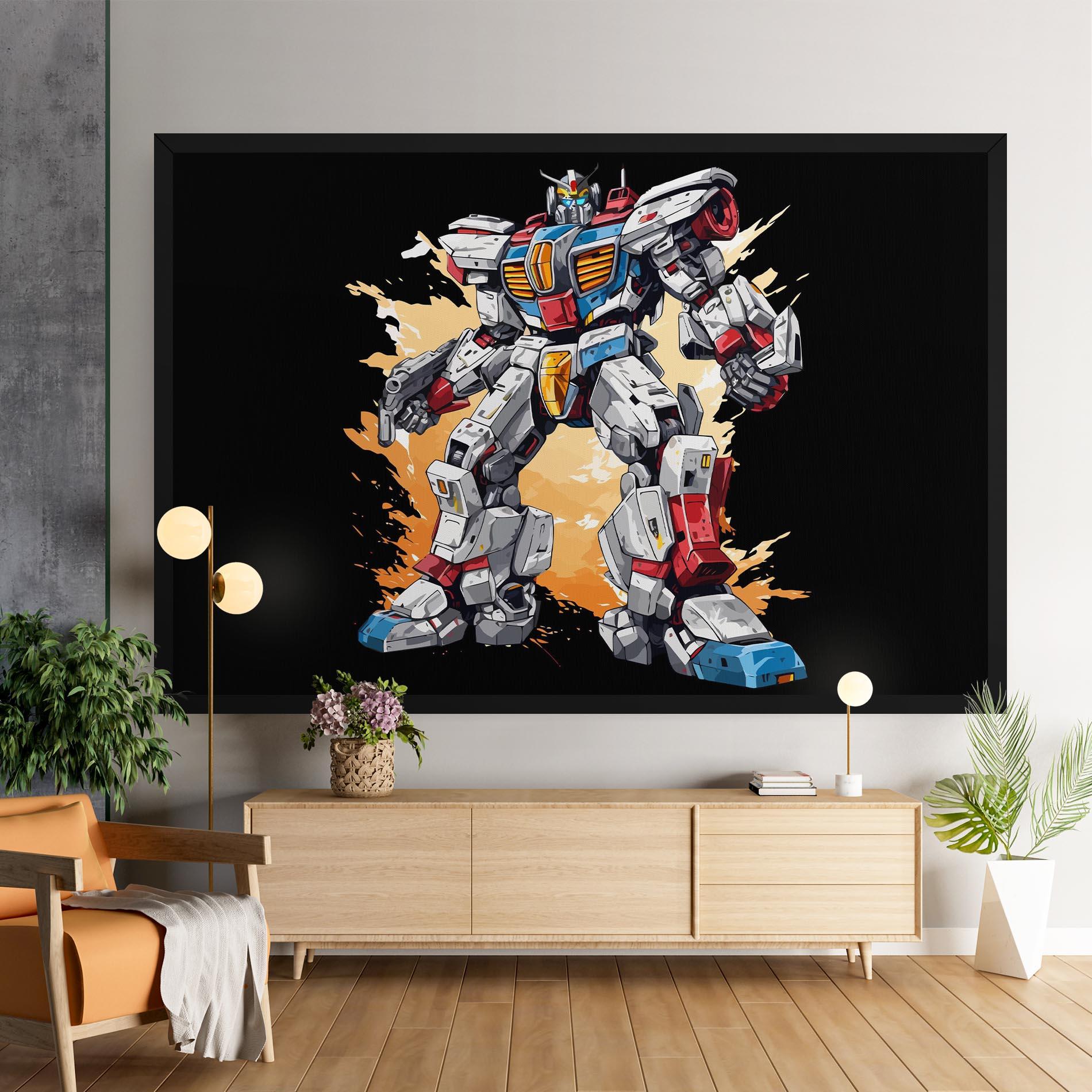 Vászonkép Crazy Robot mockup 9