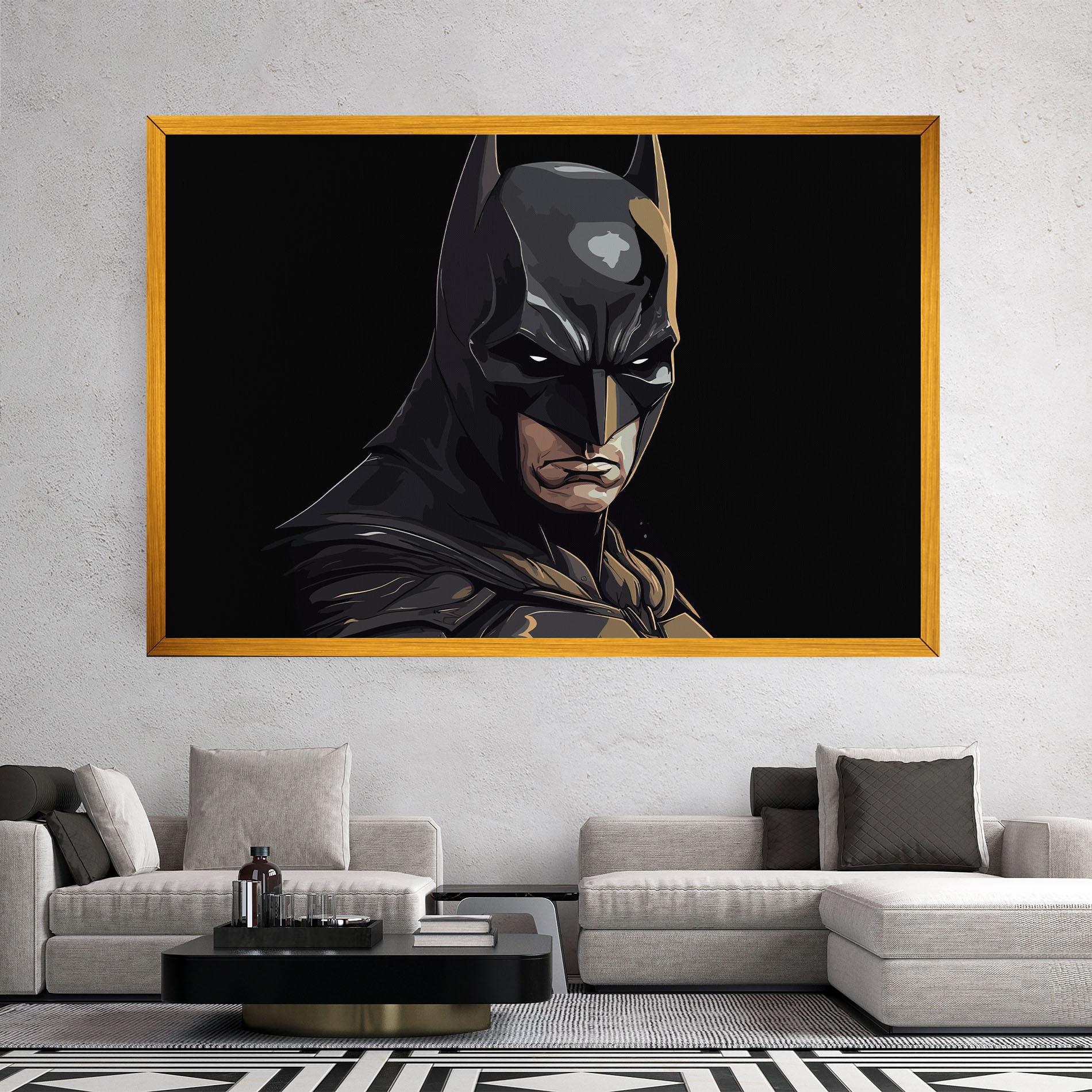 Vászonkép Angry Batman mockup 2