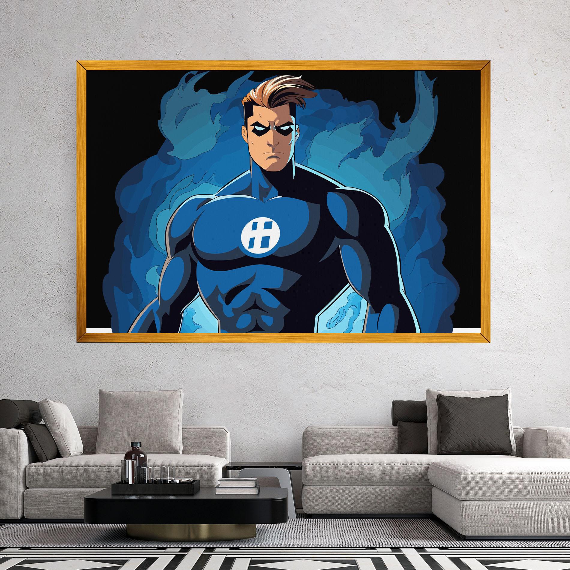 Vászonkép Blue Hero mockup 2