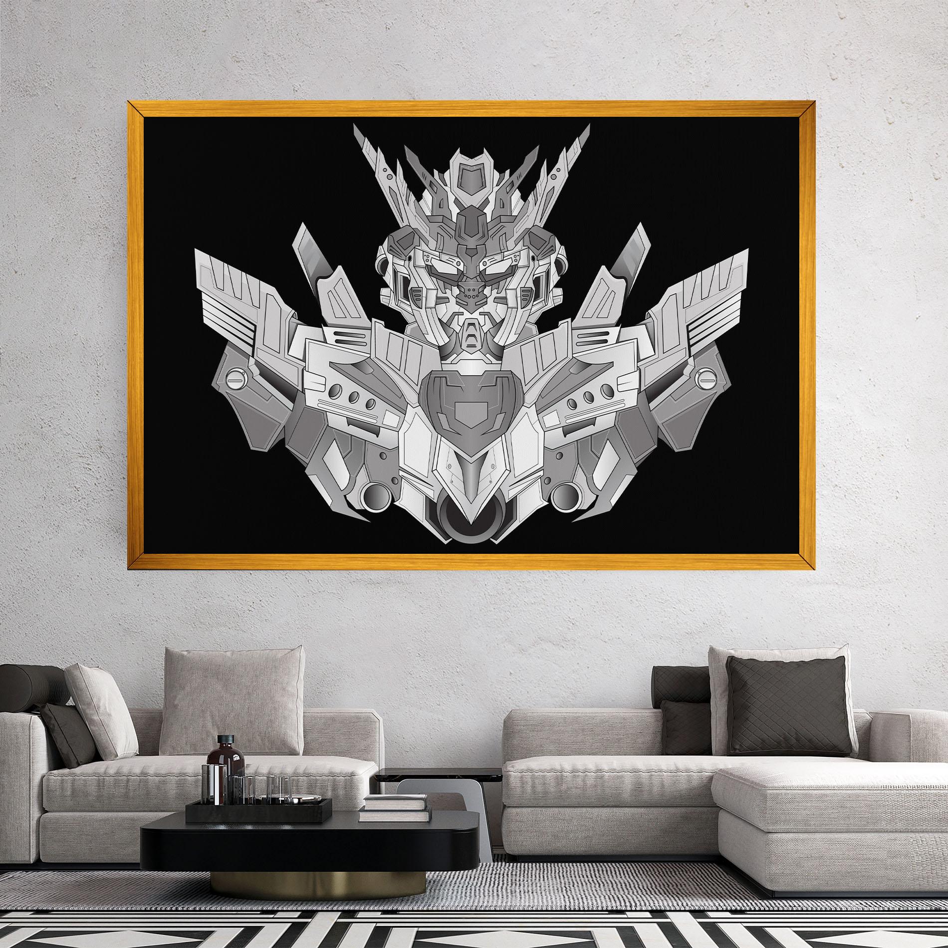 Vászonkép Grey Robot mockup 2