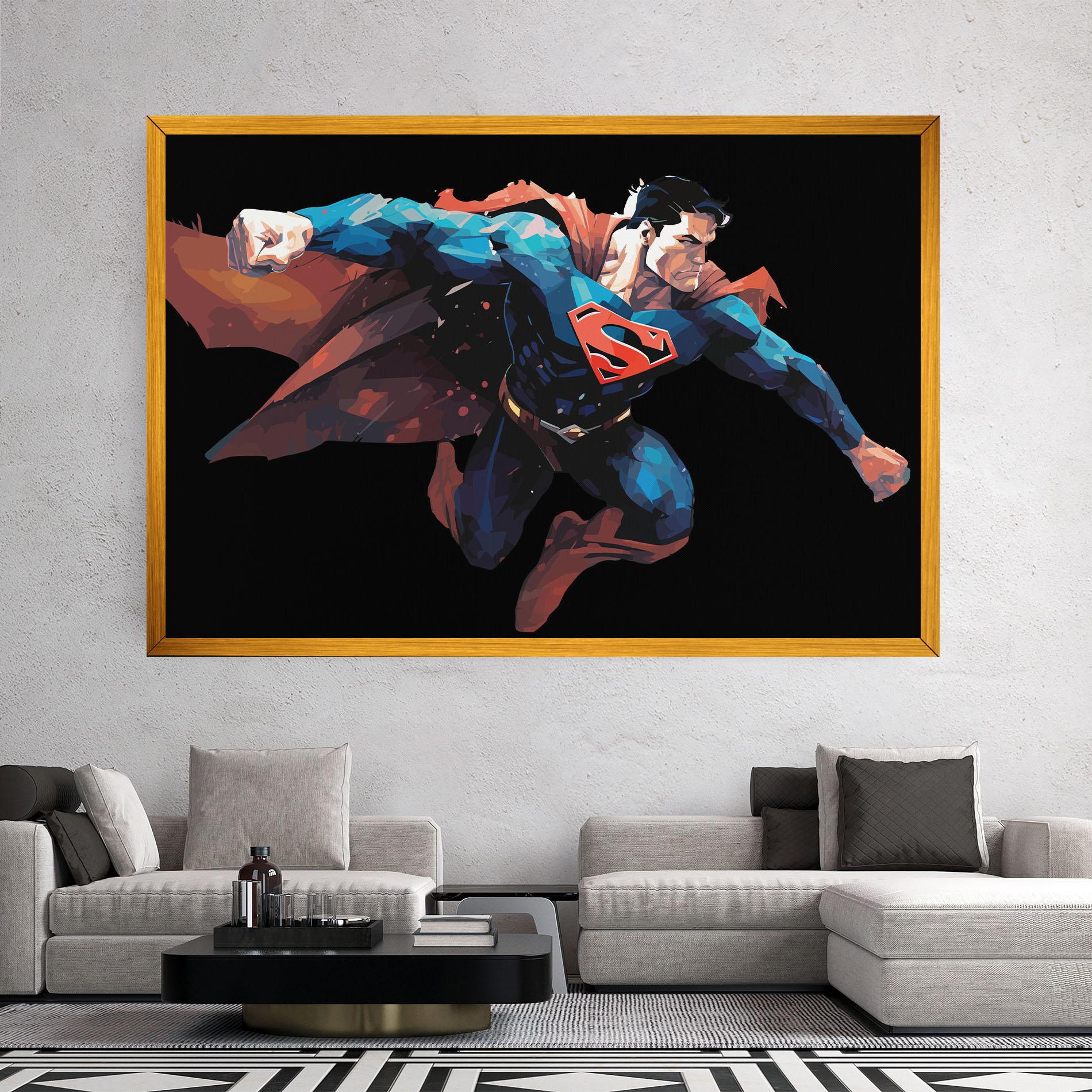 Vászonkép Superman Jump mockup 2