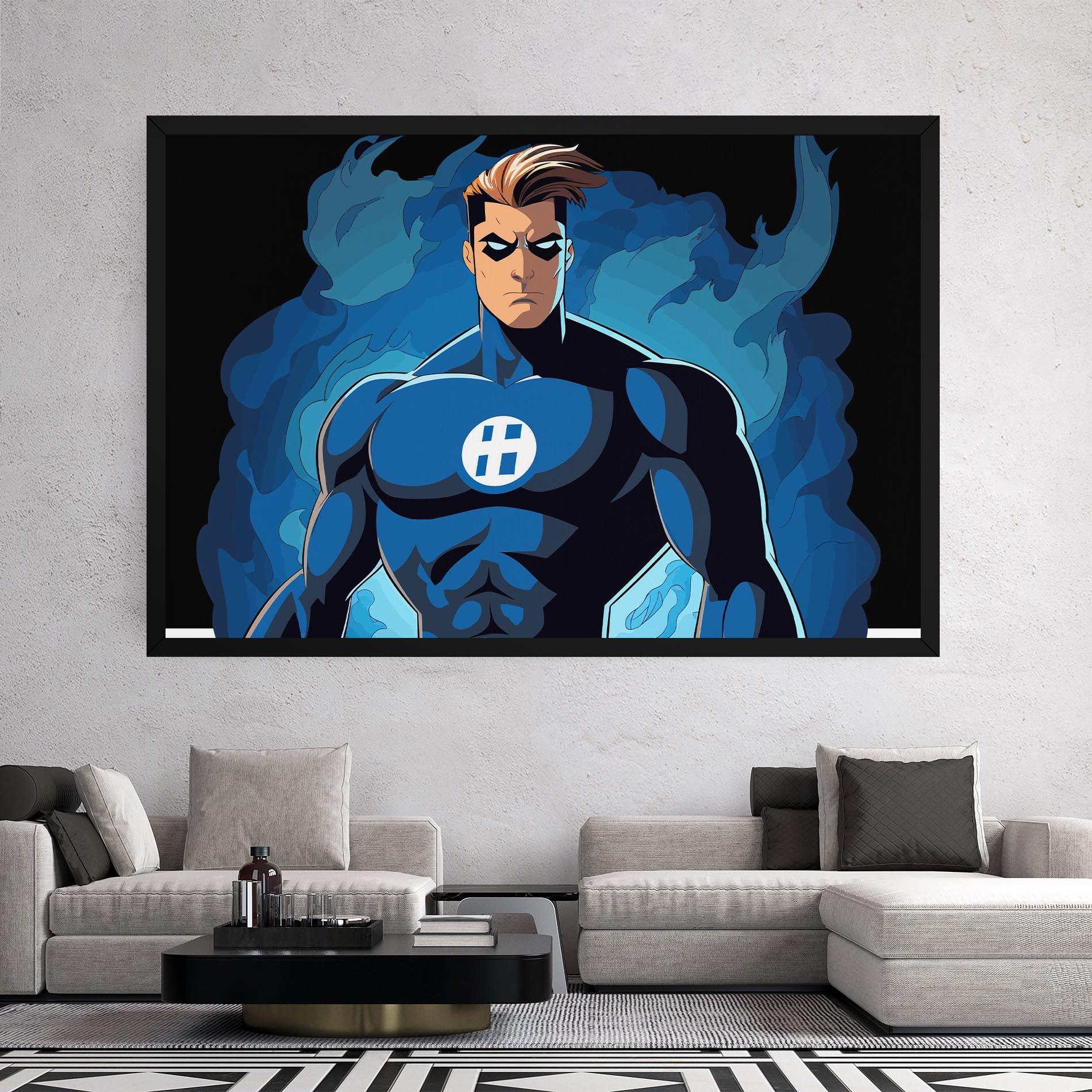 Vászonkép Blue Hero mockup 2